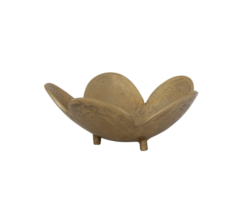 Cast Aluminum Flower Bowl