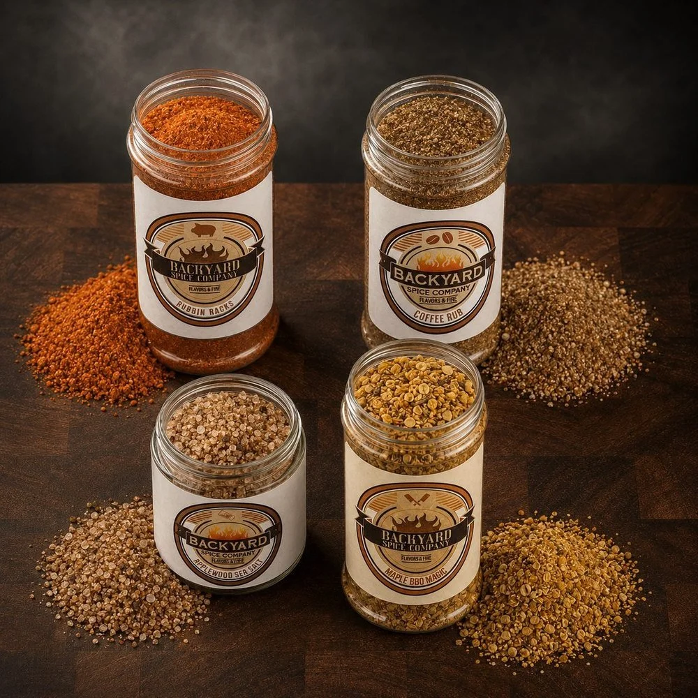 Pitmaster Stack seasonings by Backyard Spice Company