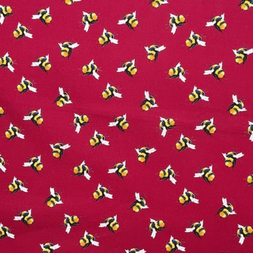 Cerise Pink Bumblebee Bow Tie