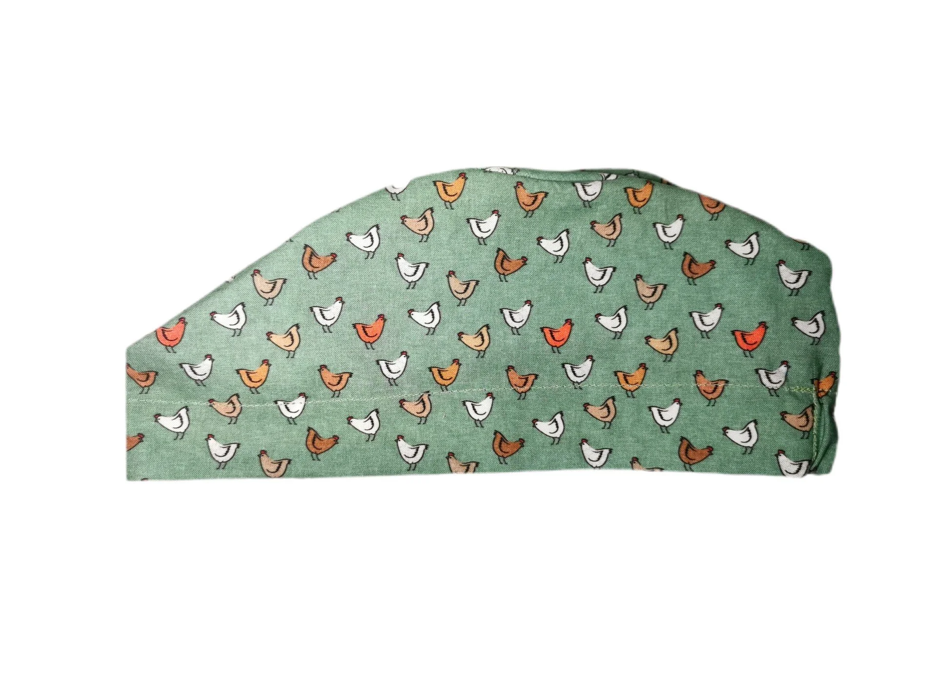Chicken Surgical Hat - Elasticated or Velcro Strap