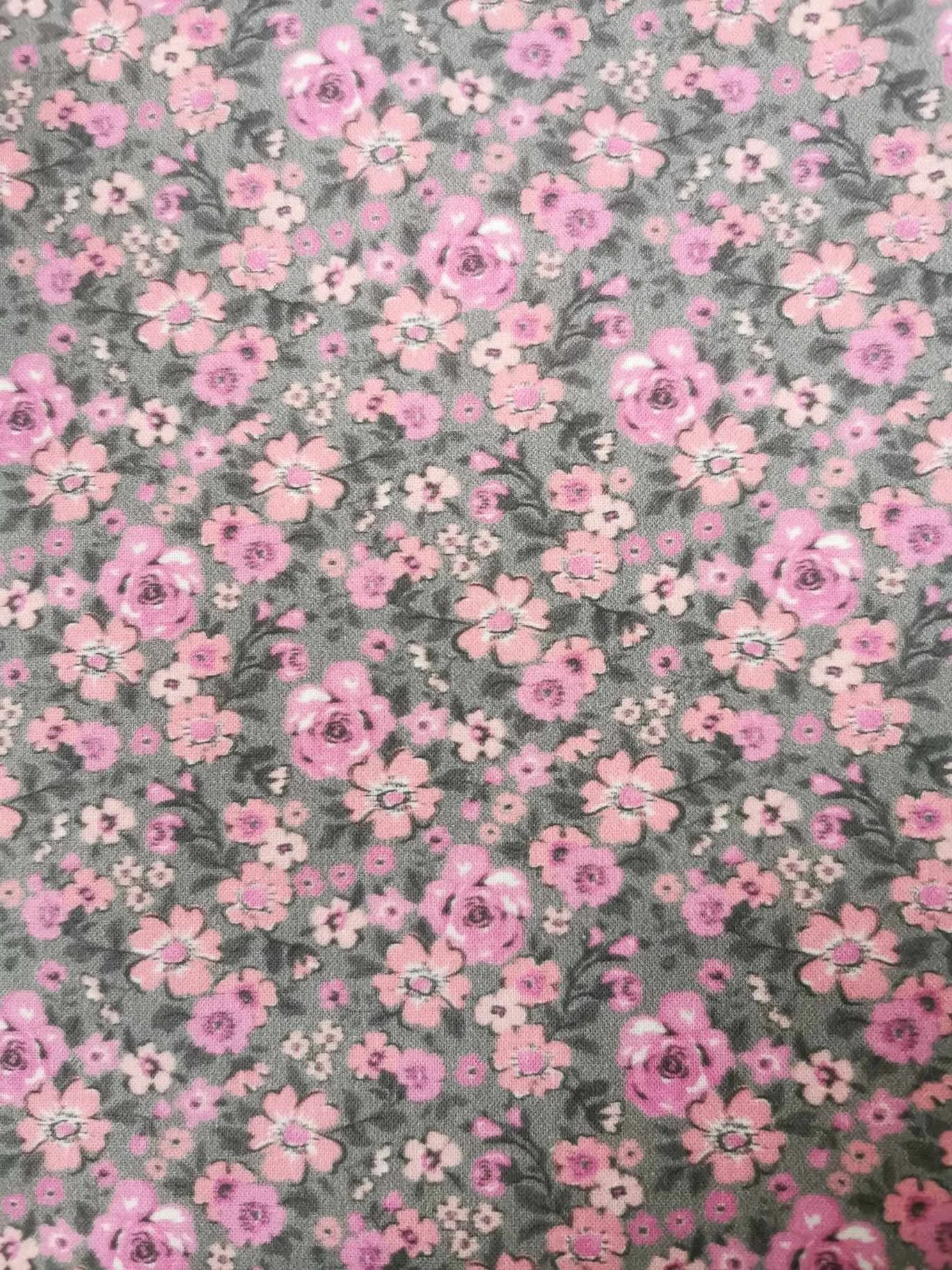 Pink Spray Flowers Sailor Bow