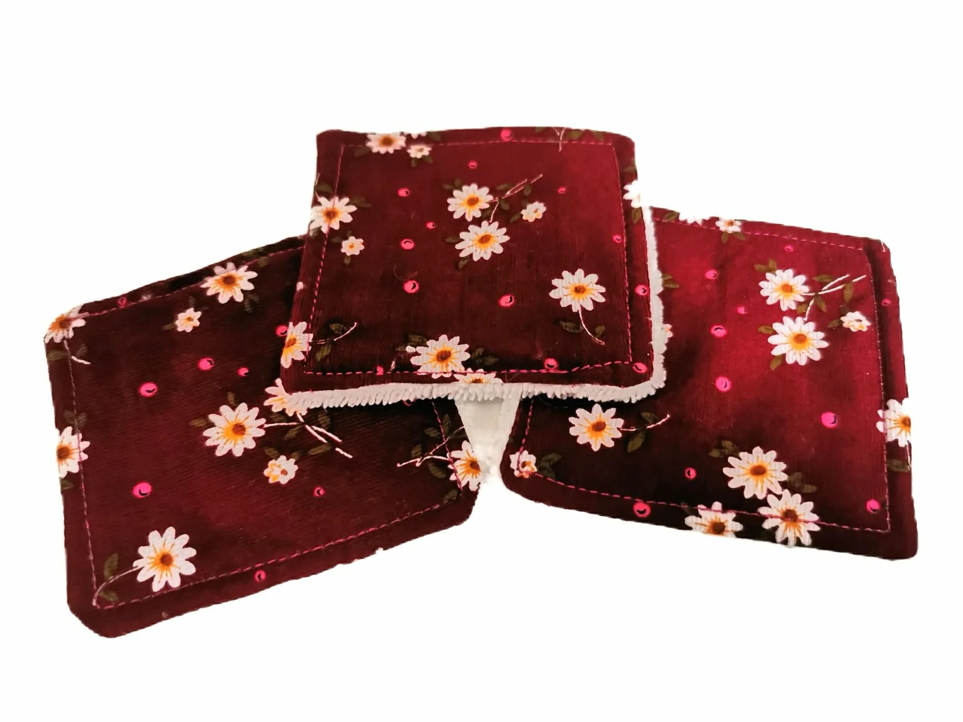 Berry Flowers Reusable Face Pads - Pack of 8