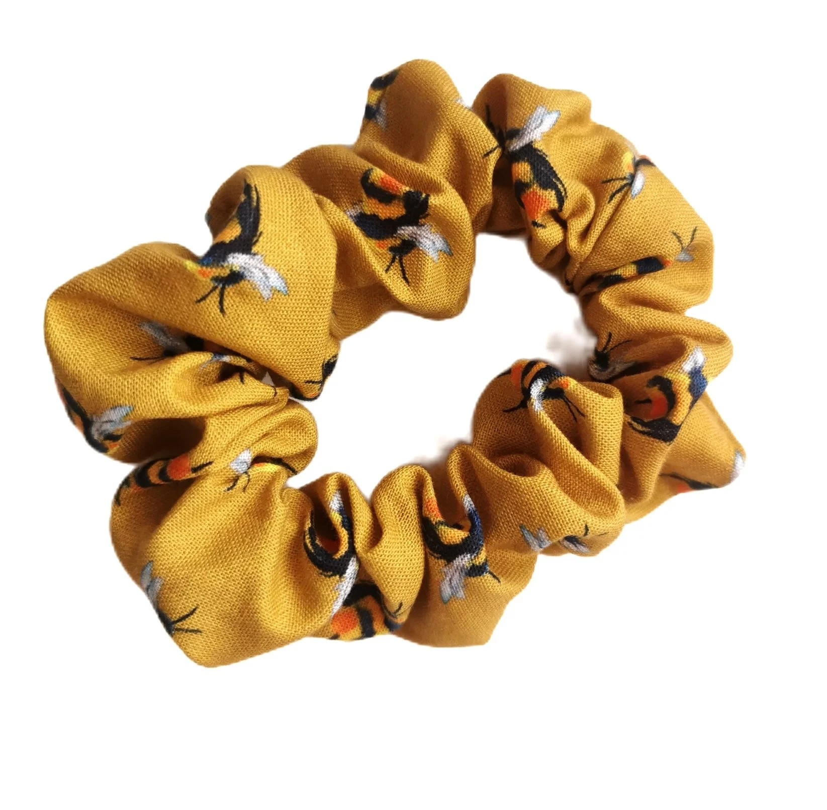 Mustard Bumblebee Scrunchie