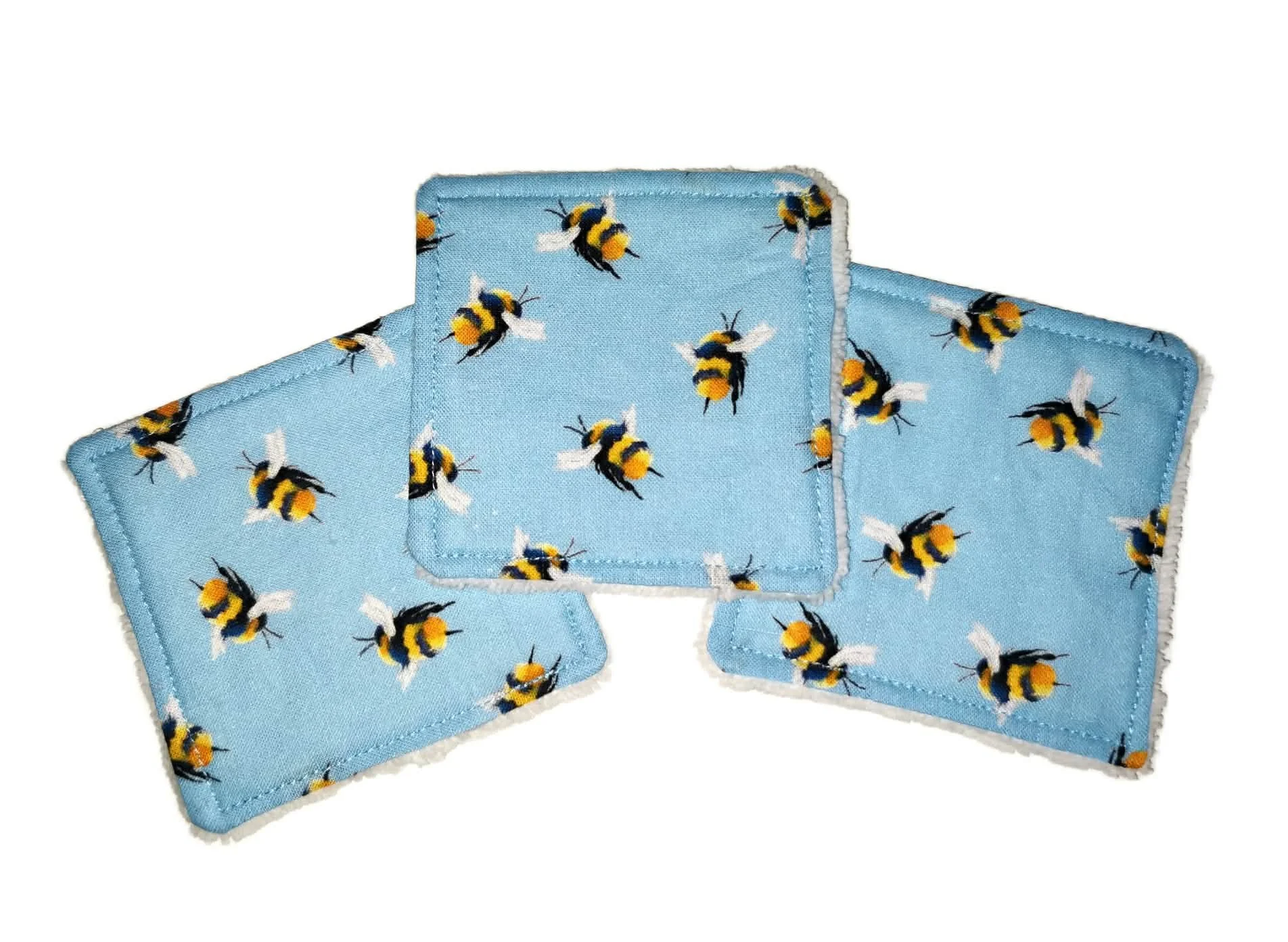 Blue Bumblebee Reusable Face Pads Set of 8