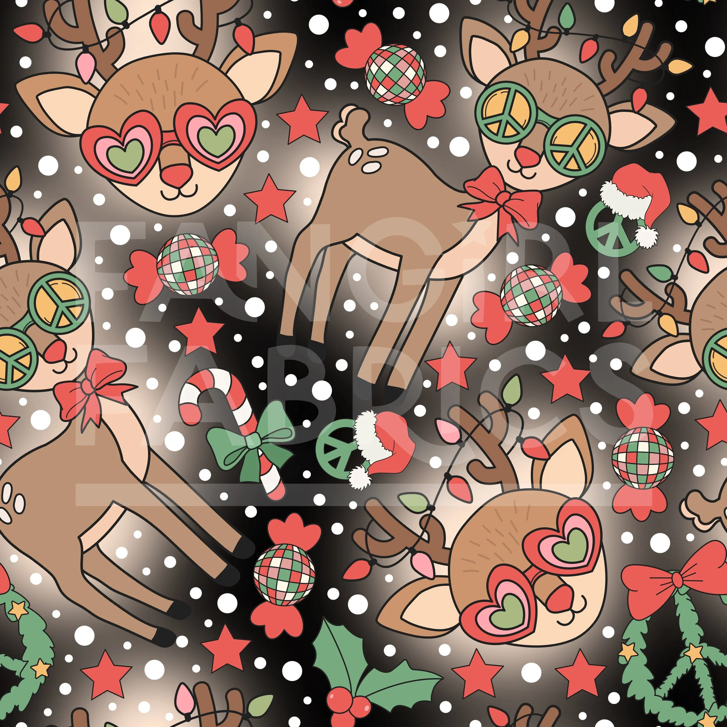 Groovy Deer 1 by tiny space craft shop w.jpg