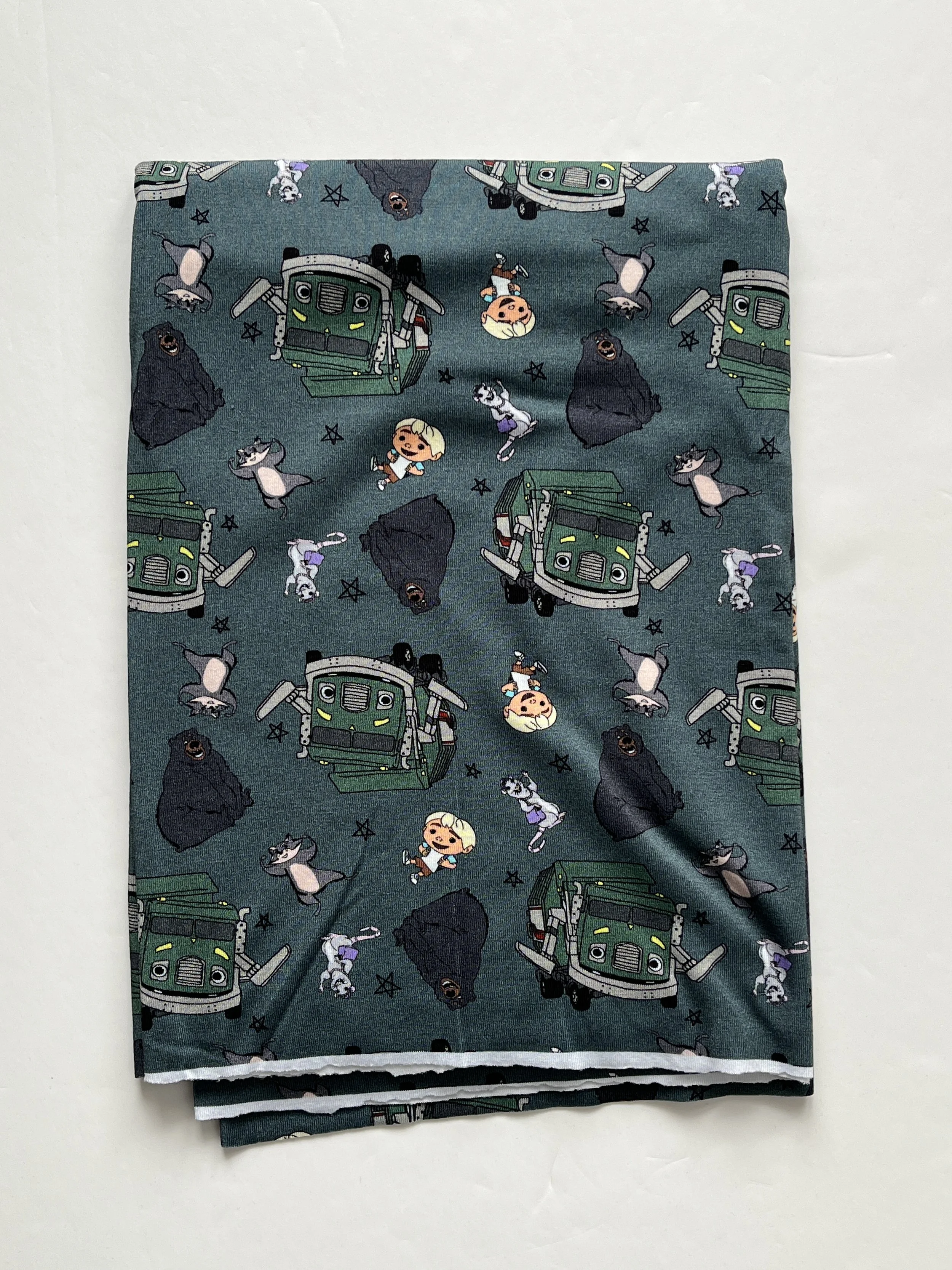 Trash Truck Green MD Scale Bamboo Lycra