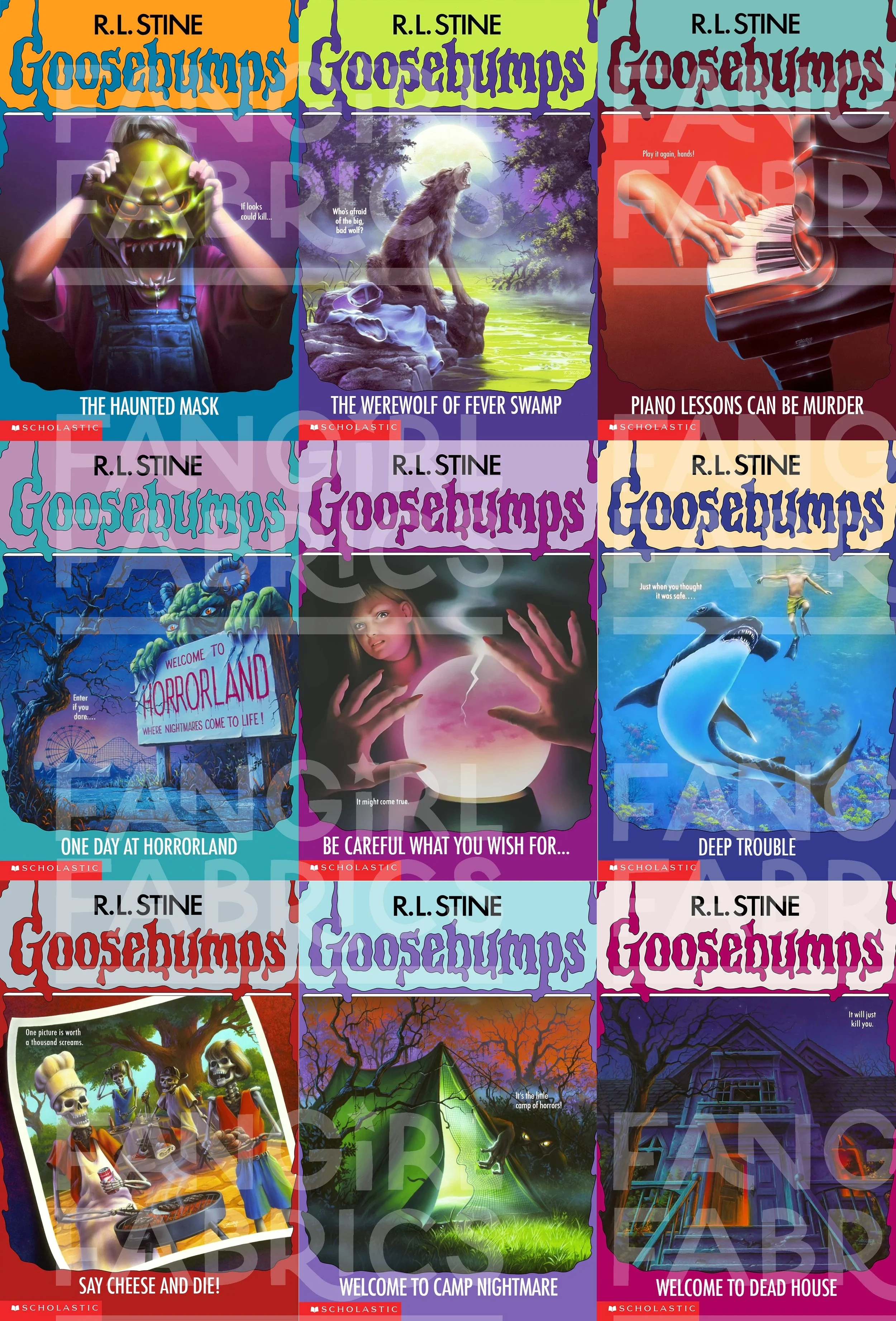PREORDER Goosebumps 8 Books - Fangirl Fabrics