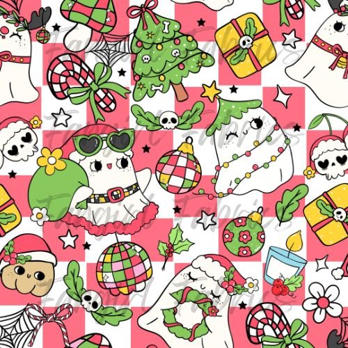 Ghost Christmas red checks by Bloom Patterns w.jpg