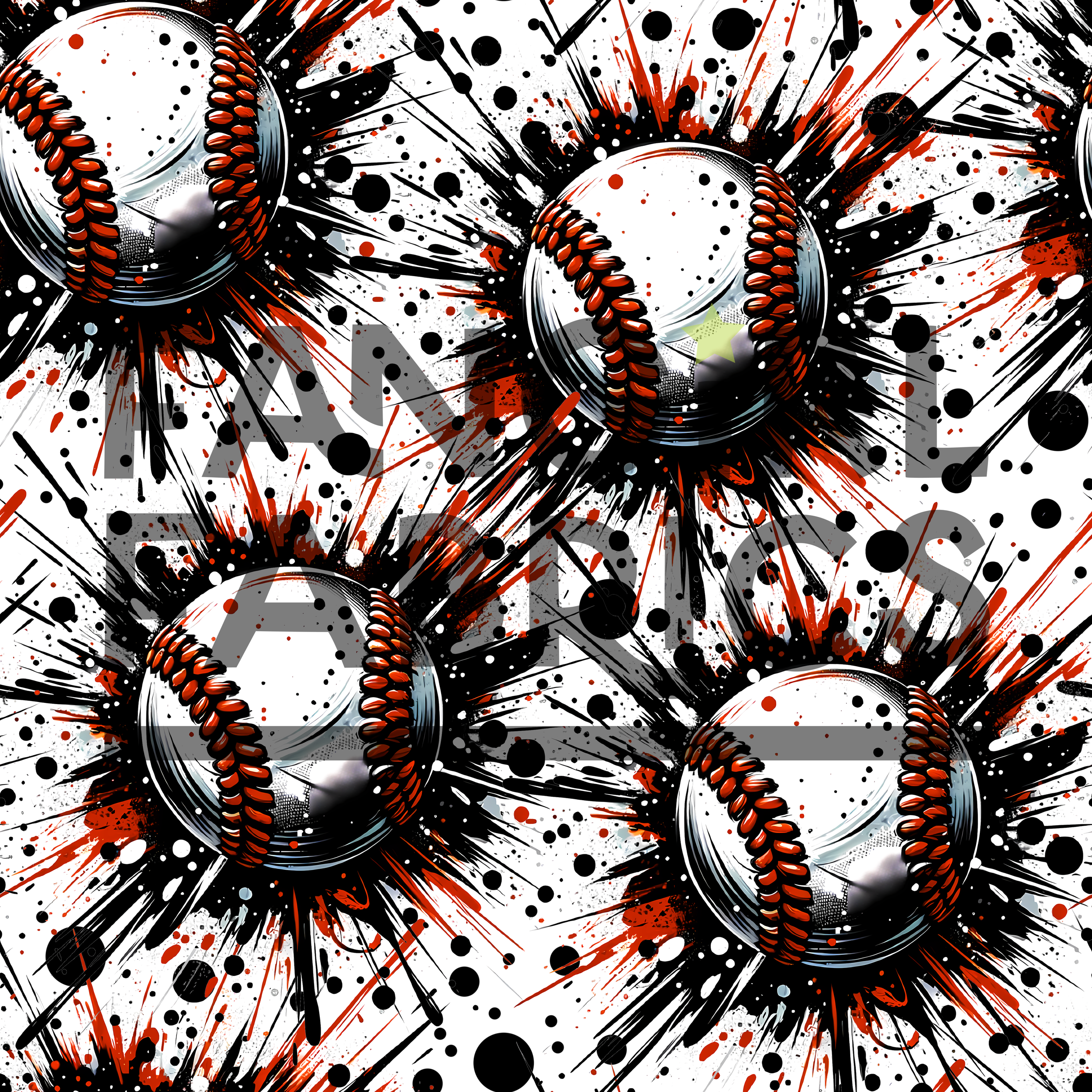 PREORDER Baseball Splatter - Tiny Space Craft Shop