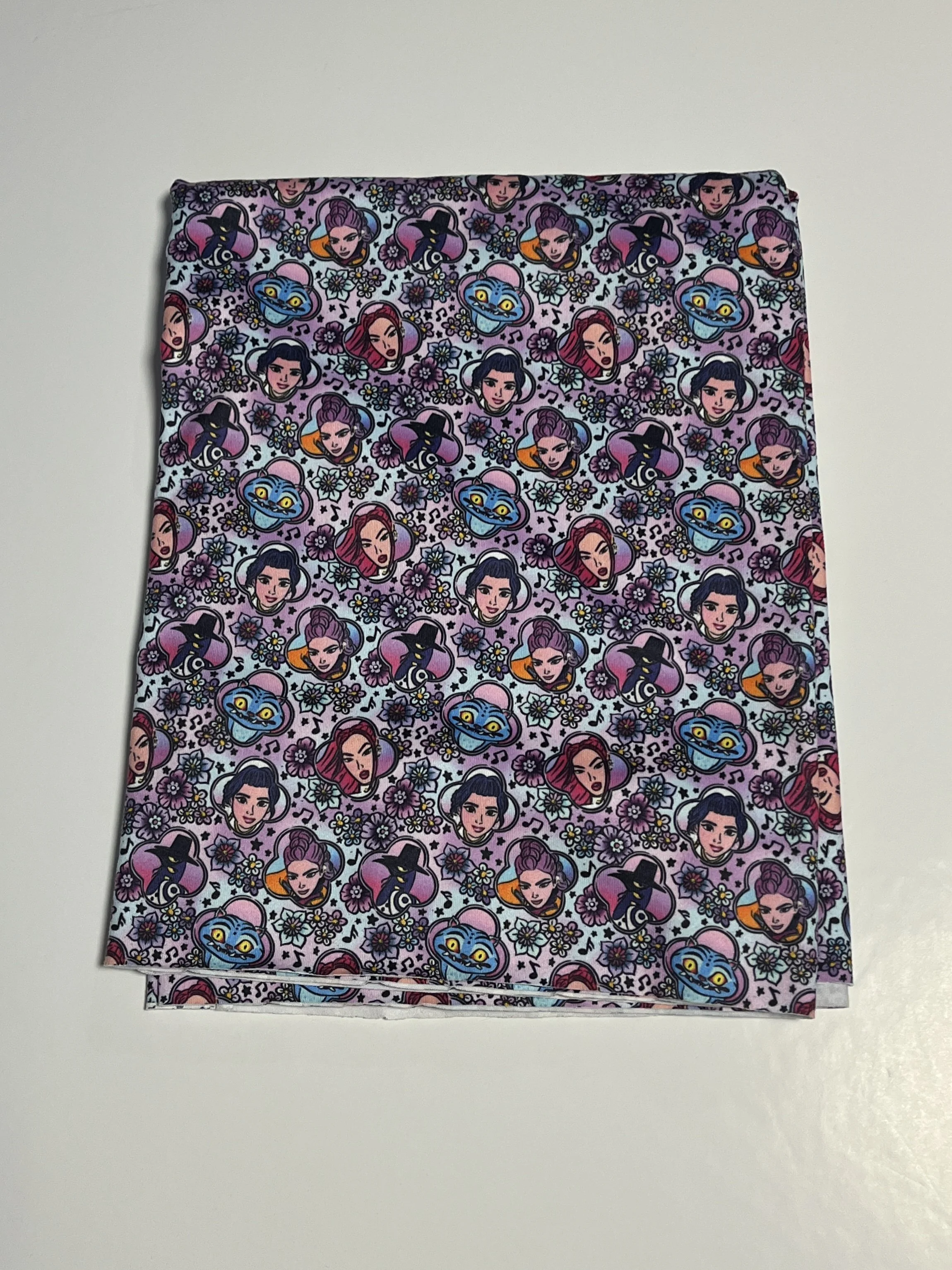 Huntrix Purple SM Scale Double Brushed Polyester