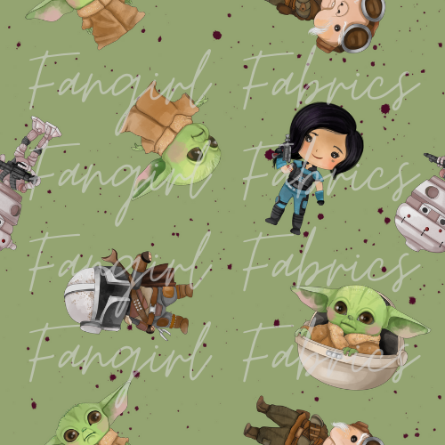 Foulard Star Wars The Mandalorian - Grogu (Baby Yoda), Multicolore, 100% Polyester, Pour Femme