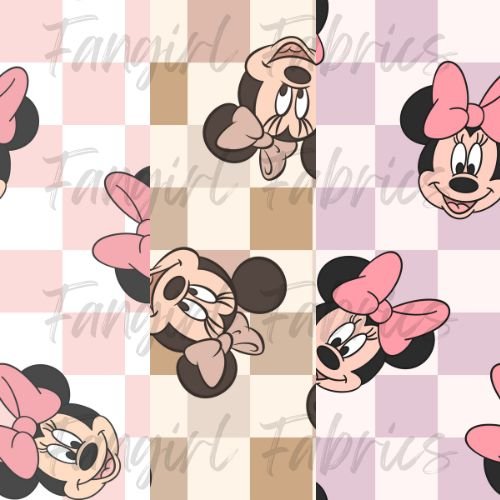 PREORDER Checker Minnie ( 3 colours) - Creative Prints DS