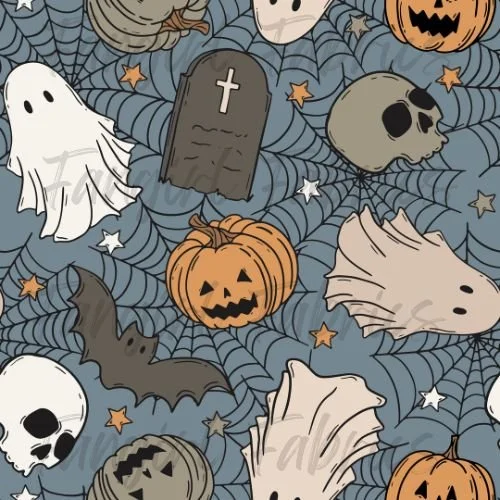 Happy Halloween Blue by Raspberry Pattern Co w.jpg