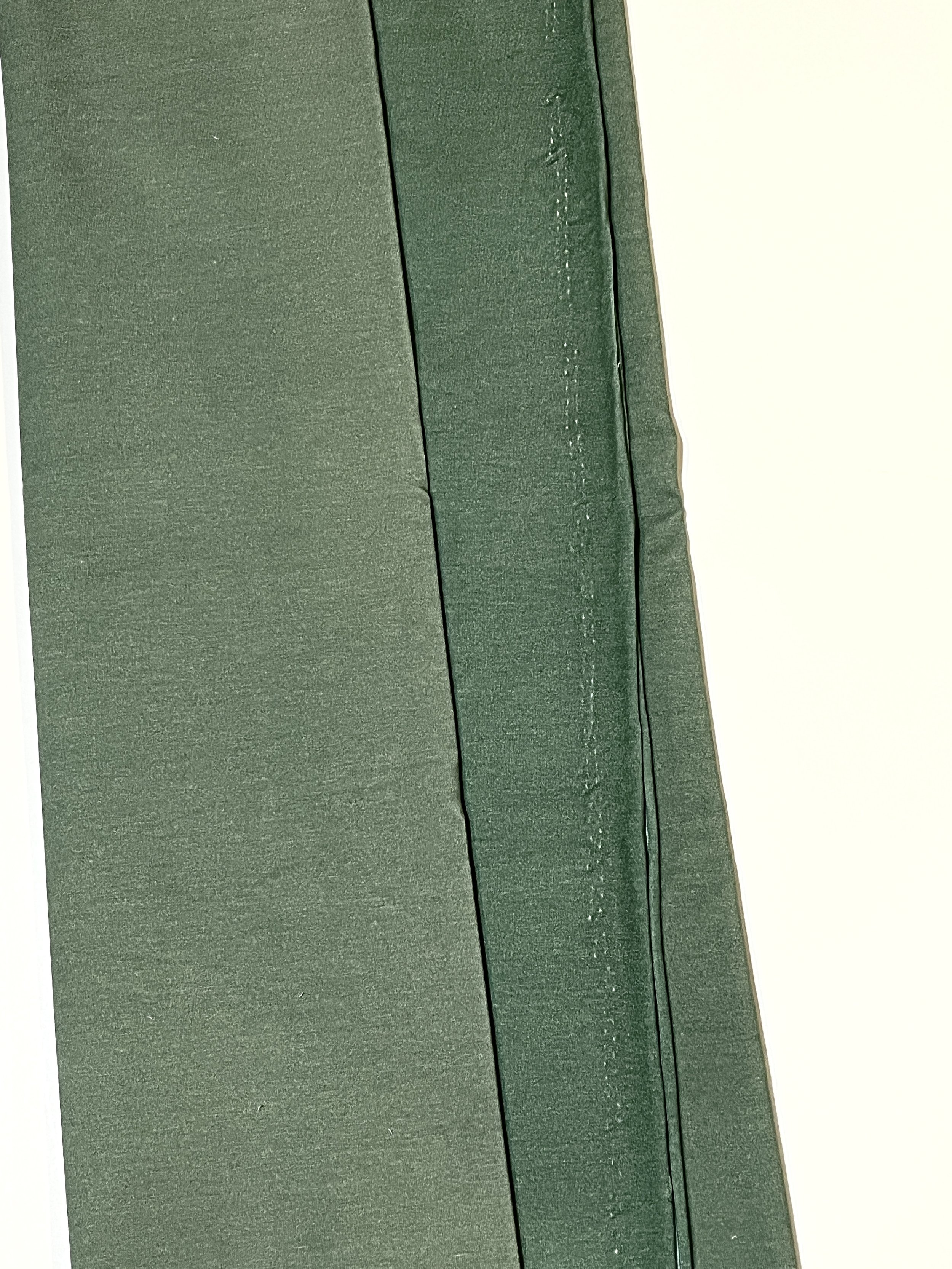 FLAWED 0.6m Green Bamboo Cotton French Terry
