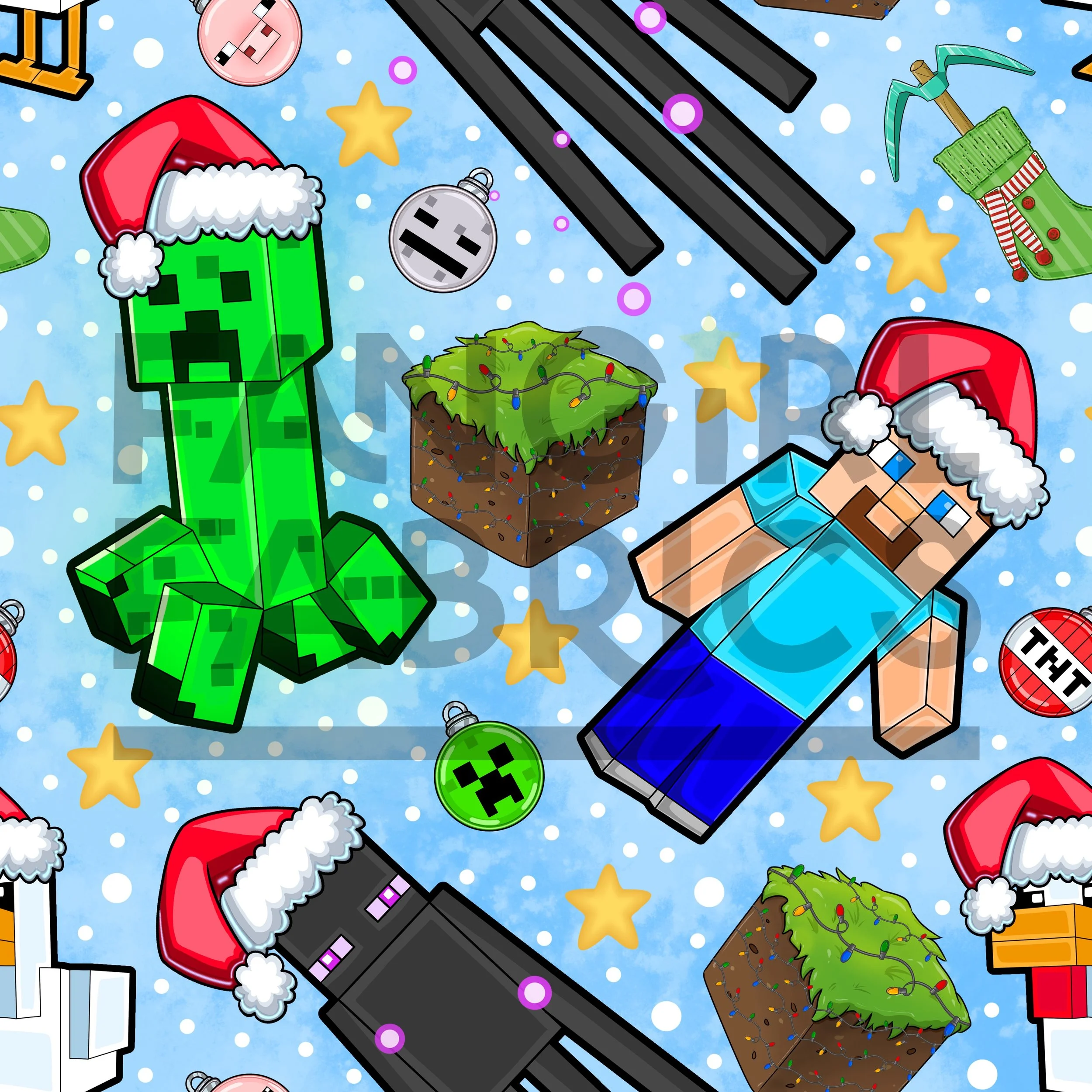 Minecraft Christmas 1 by tiny space craft shop w.jpg