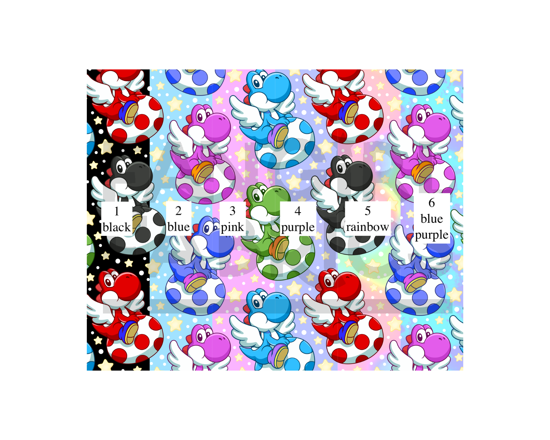 PREORDER Yoshi Eggs (6 colours) - Tiny Space Craft Design