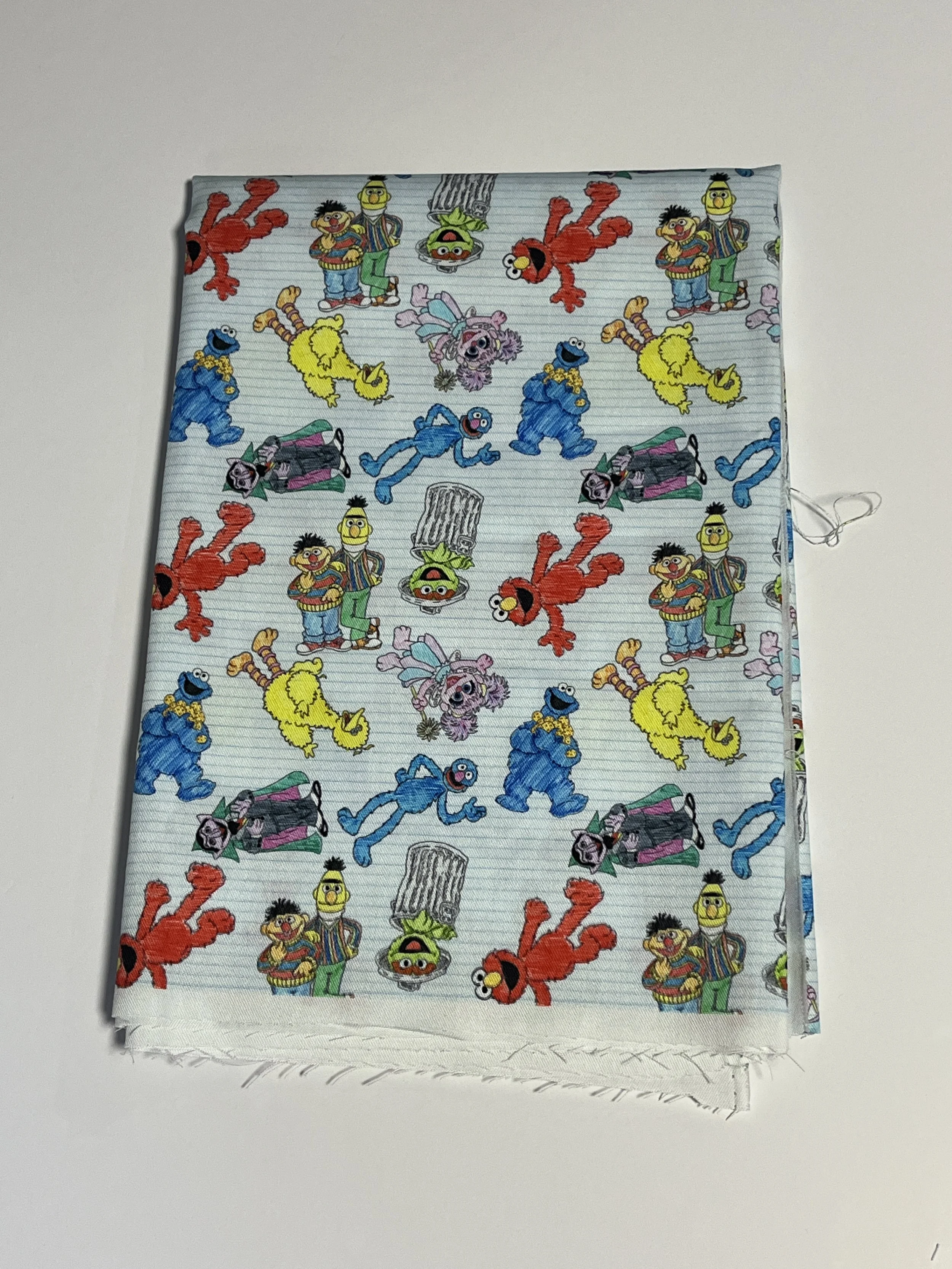 Sesame Street MD Scale cotton twill