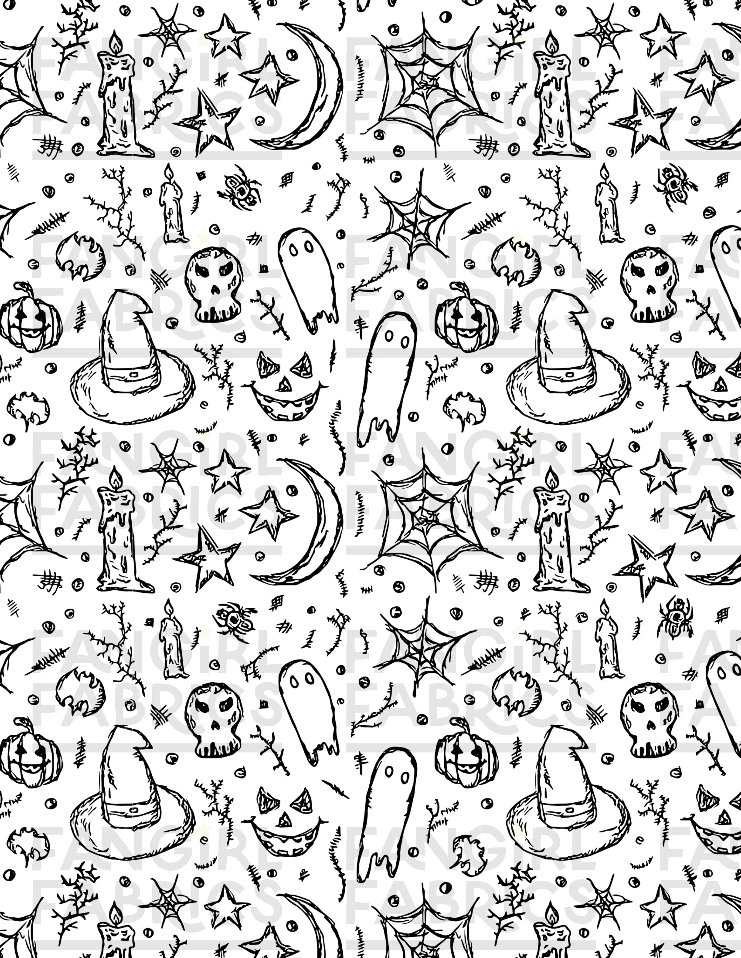 DIGITAL Halloween Colouring Page