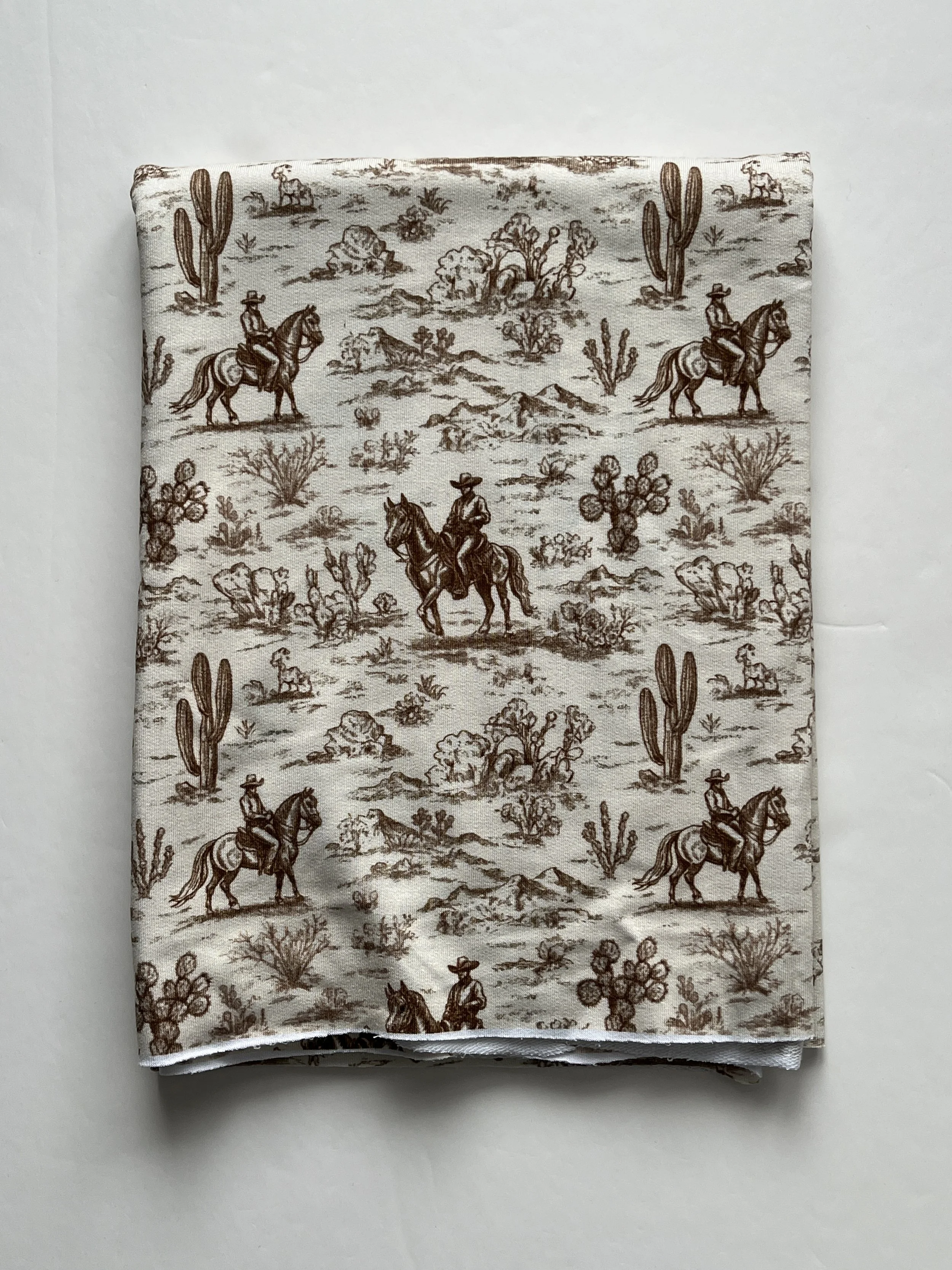 Toile Cowboys MD Scale Bamboo French Terry