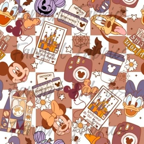 spooky kingdom brown checks by bloom patterns w.jpg