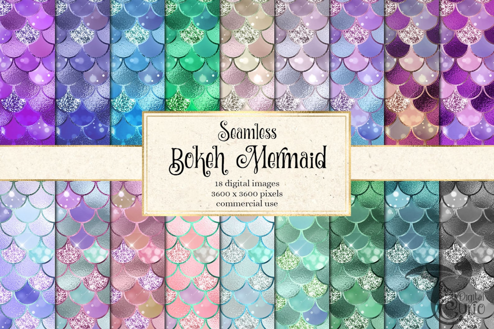 PREORDER Mermaid Scales (18 colours) - Digital Curio