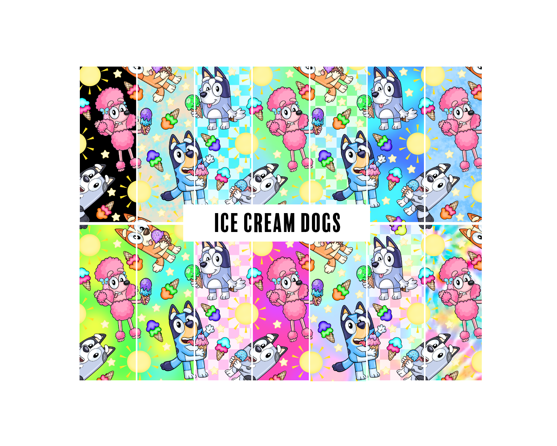 PREORDER Ice Cream Dogs (14 colours) - Tiny Space Craft Shop