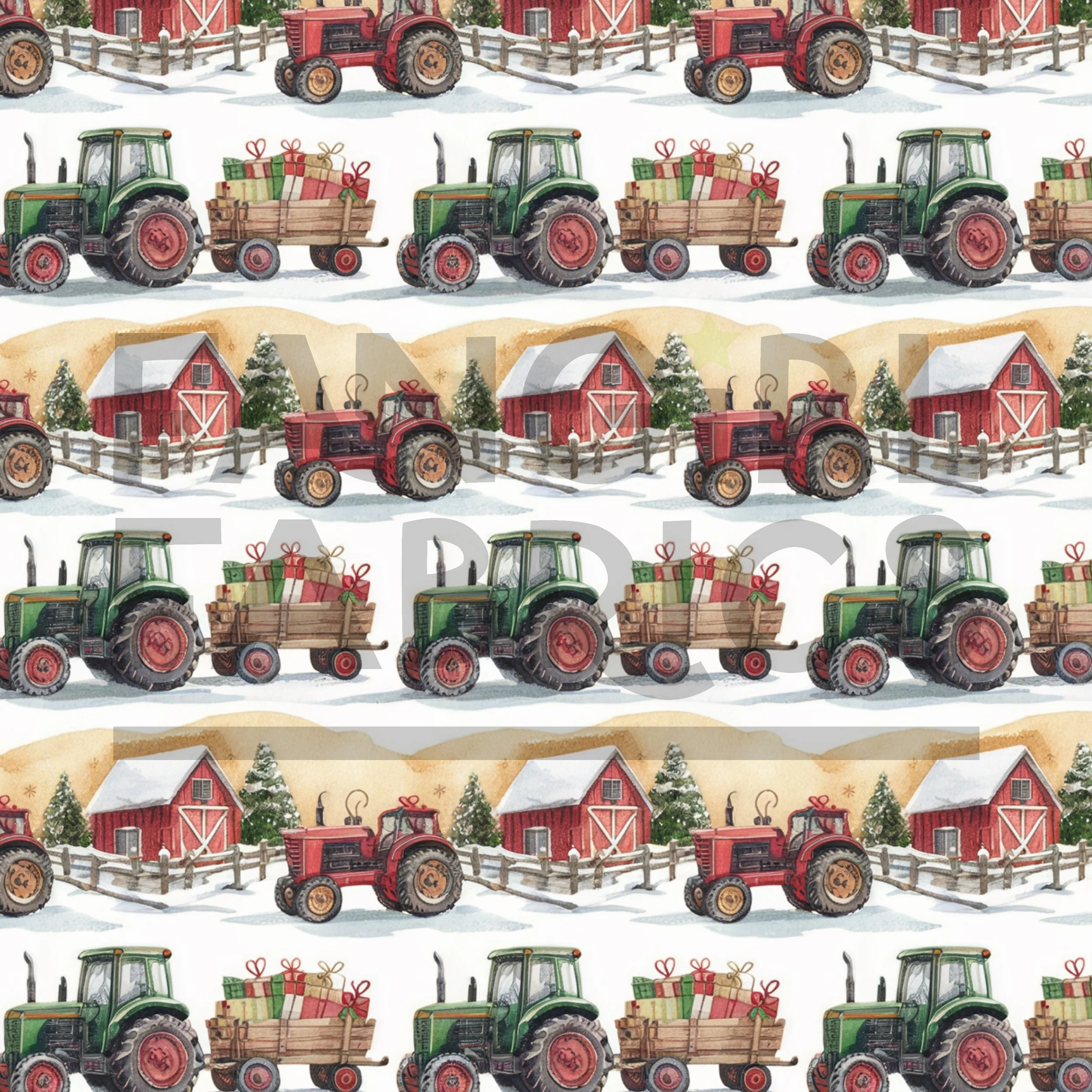 PREORDER Christmas Tractors - Spaced Out Digitals