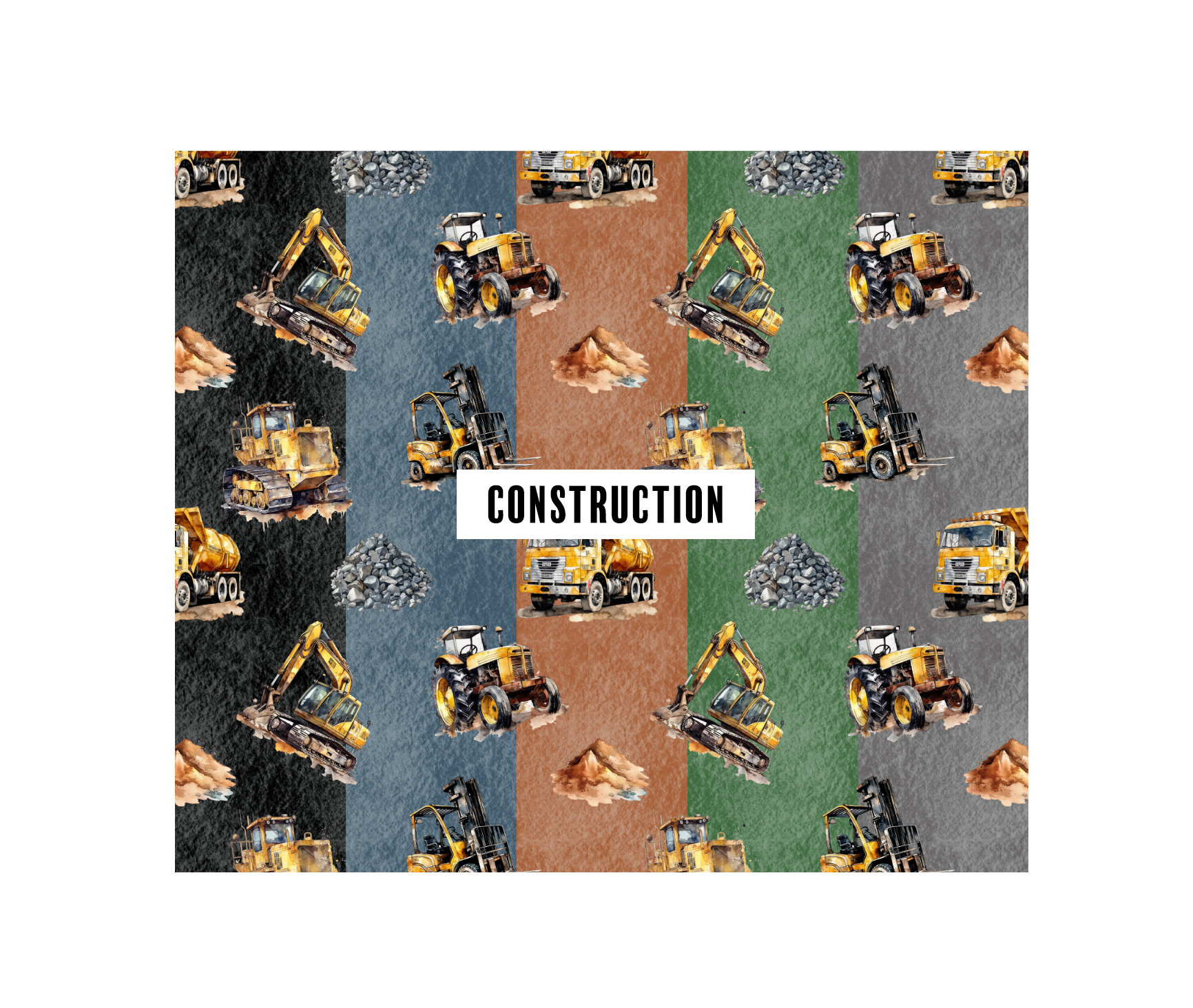 PREORDER Construction (5 colours) - Fangirl Fabrics