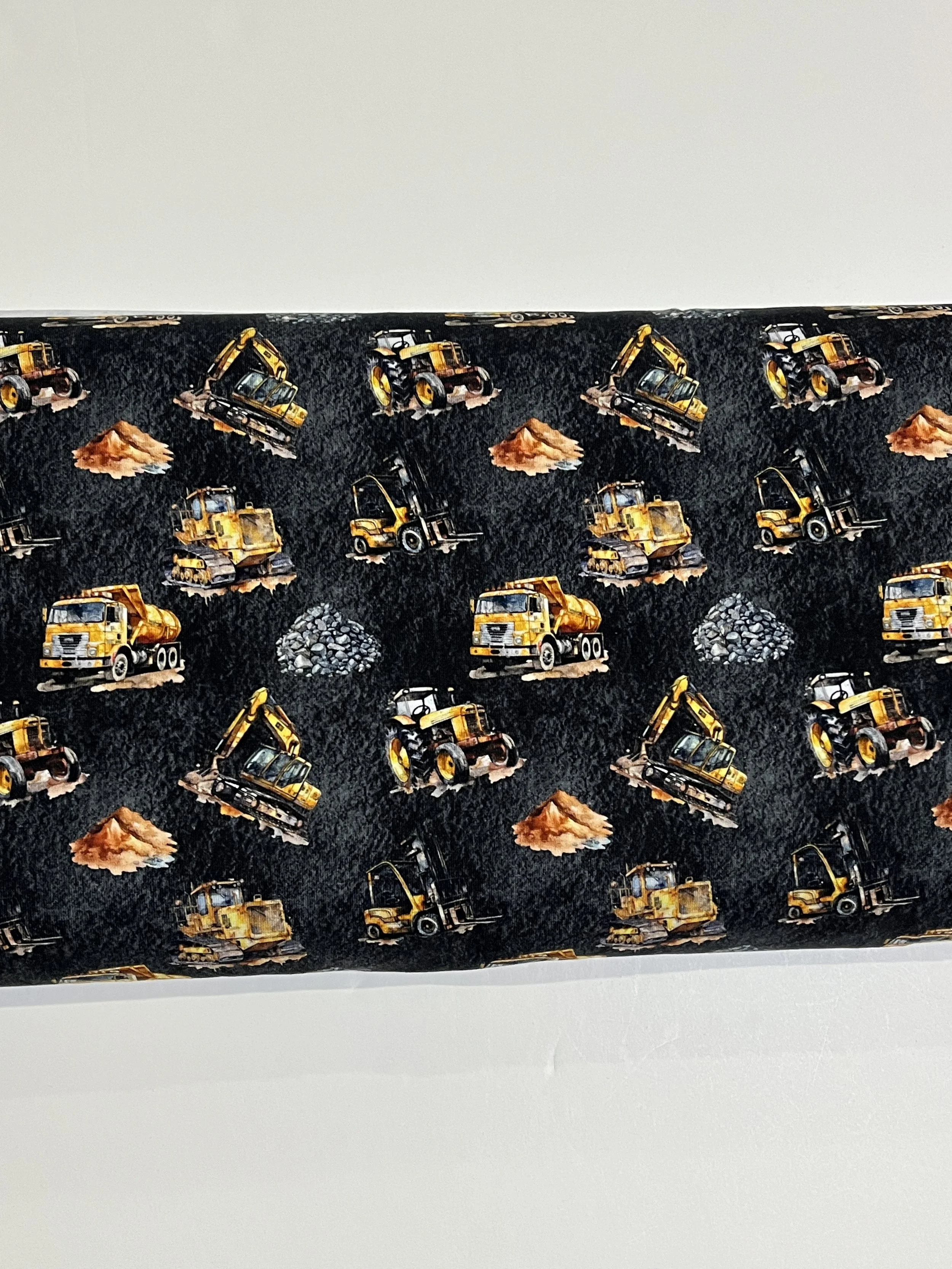 Construction Black MD Scale Cotton French Terry