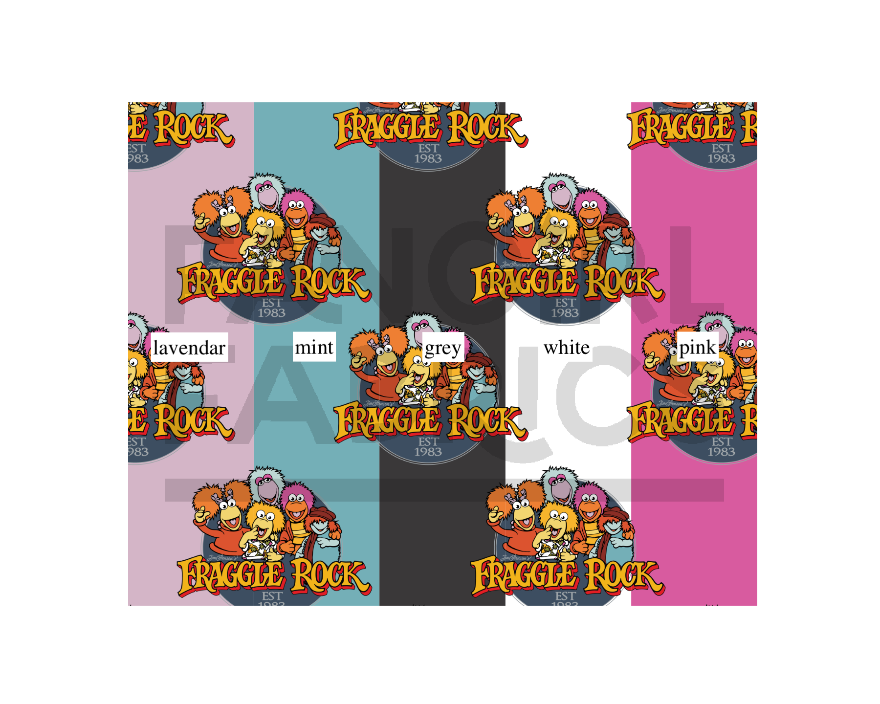 PREORDER Fraggle Rock (5 colours) - Fangirl Fabrics
