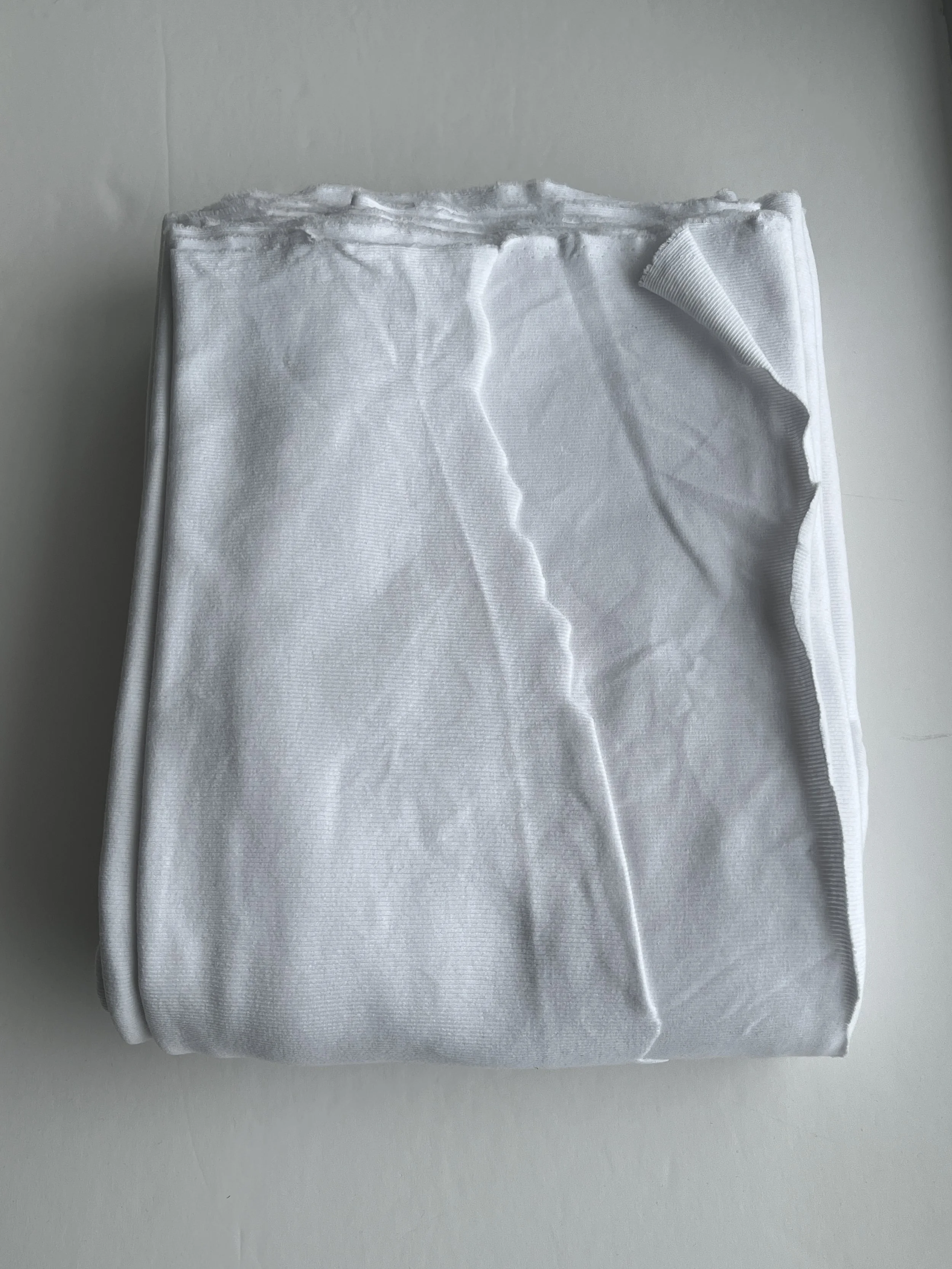 White Cotton Rib 2x2