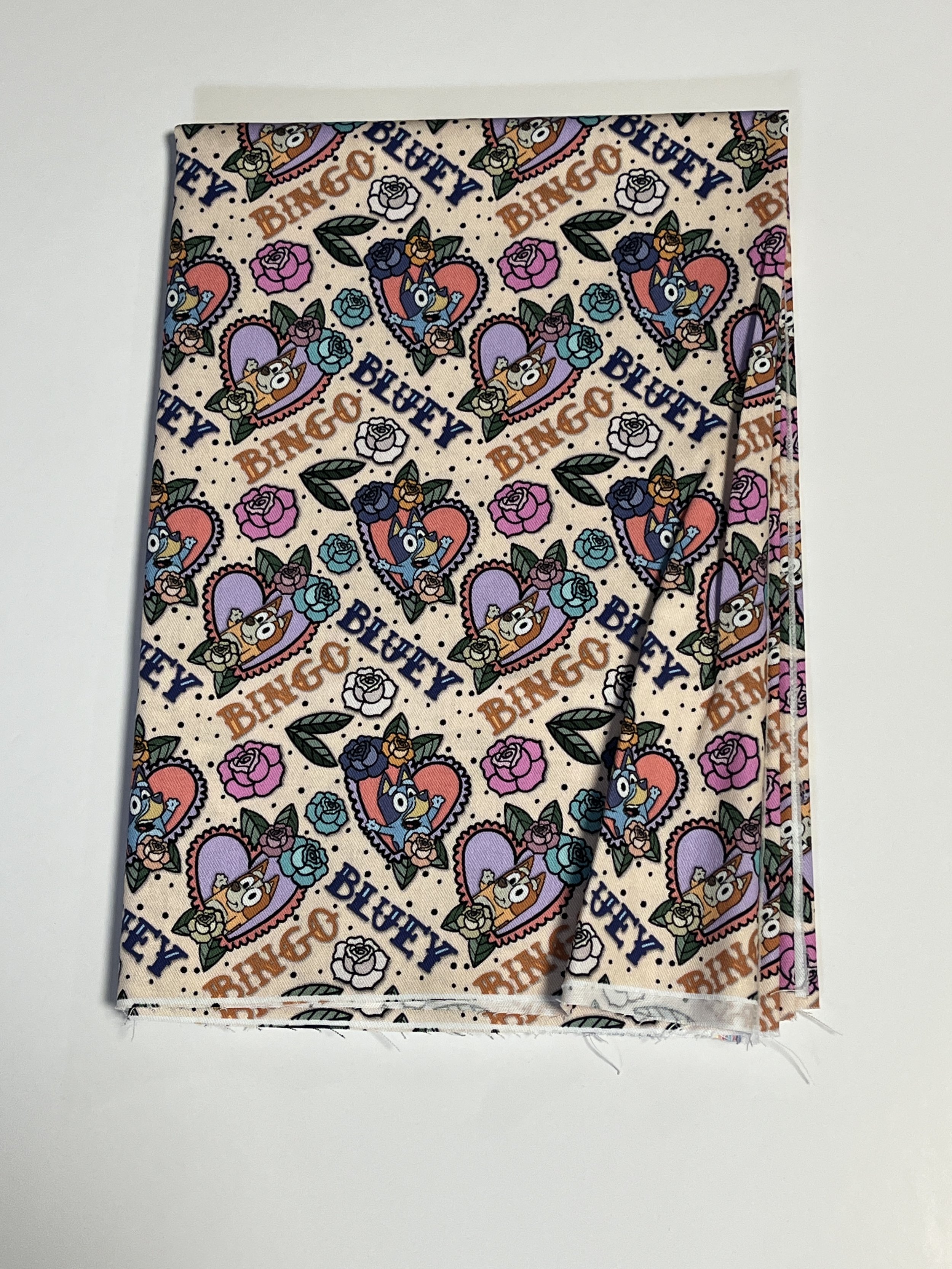 Tattoo Bluey MD Scale cotton twill