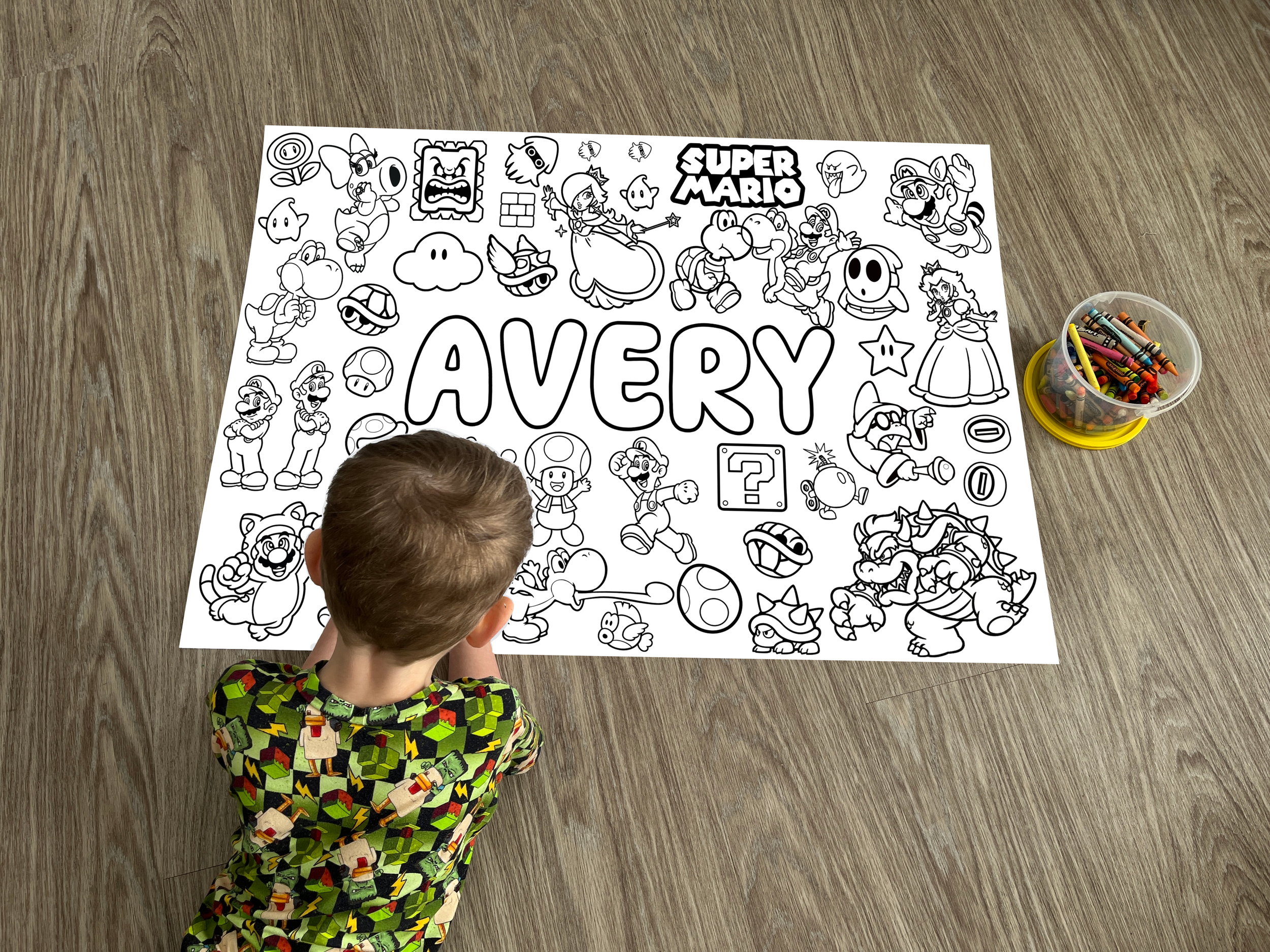 Mario Name Poster