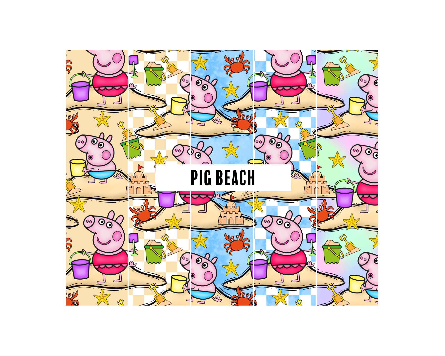 PREORDER Ppig beach (5 colours) - Tiny Space Craft Shop