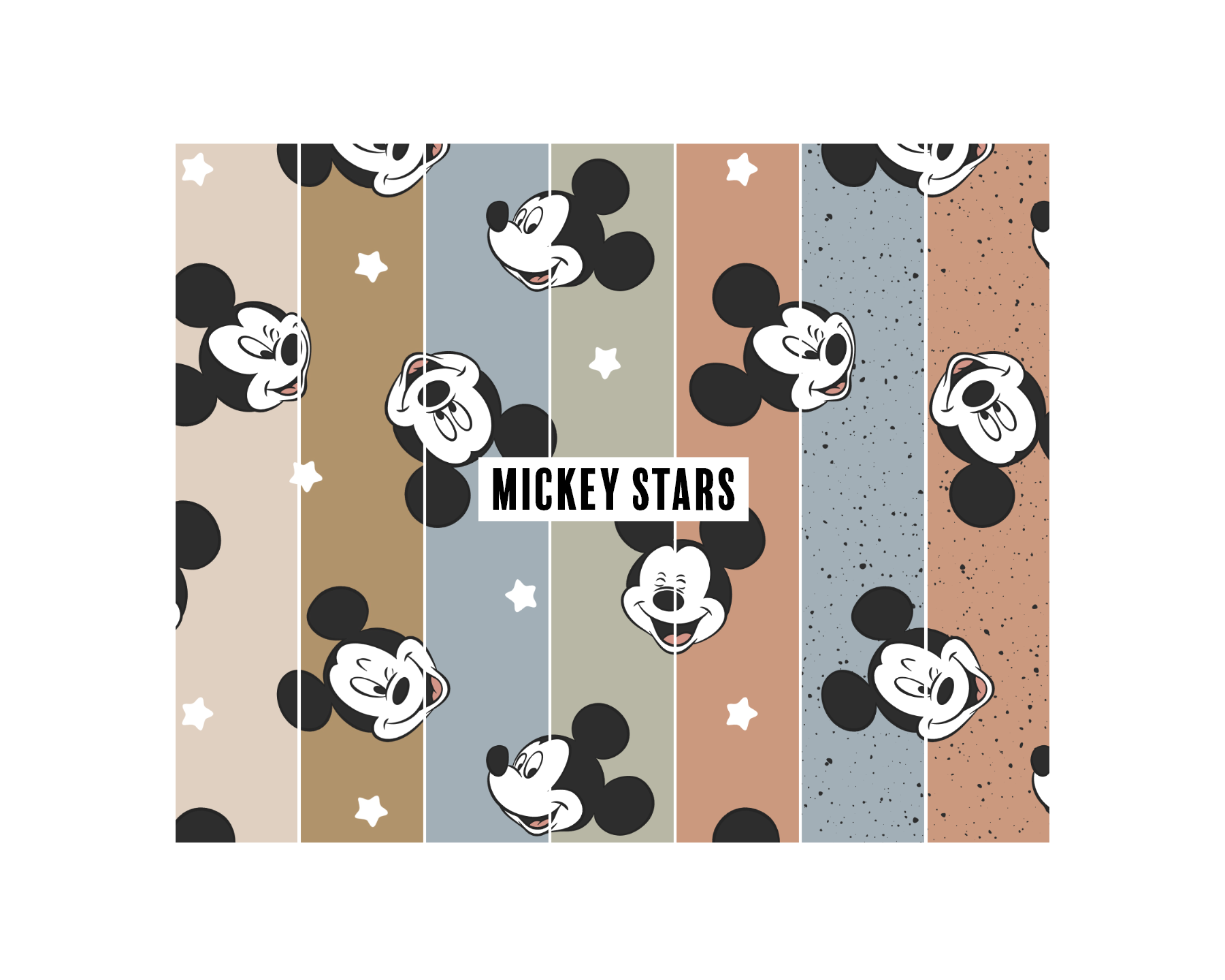 PREORDER Mickey Stars (7 colours) - Creative Prints DS