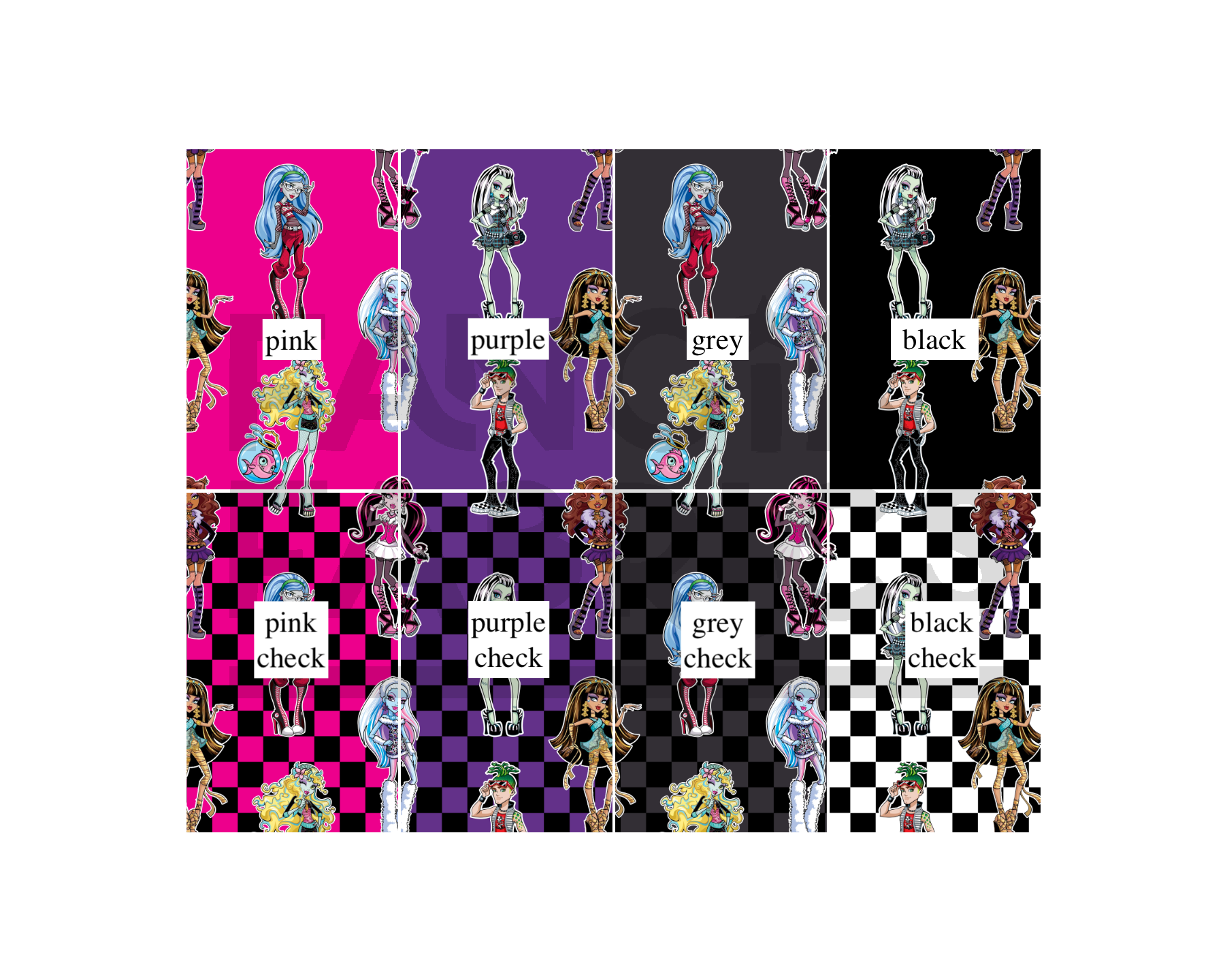 PREORDER Monster High (8 colours) - Fangirl Fabrics