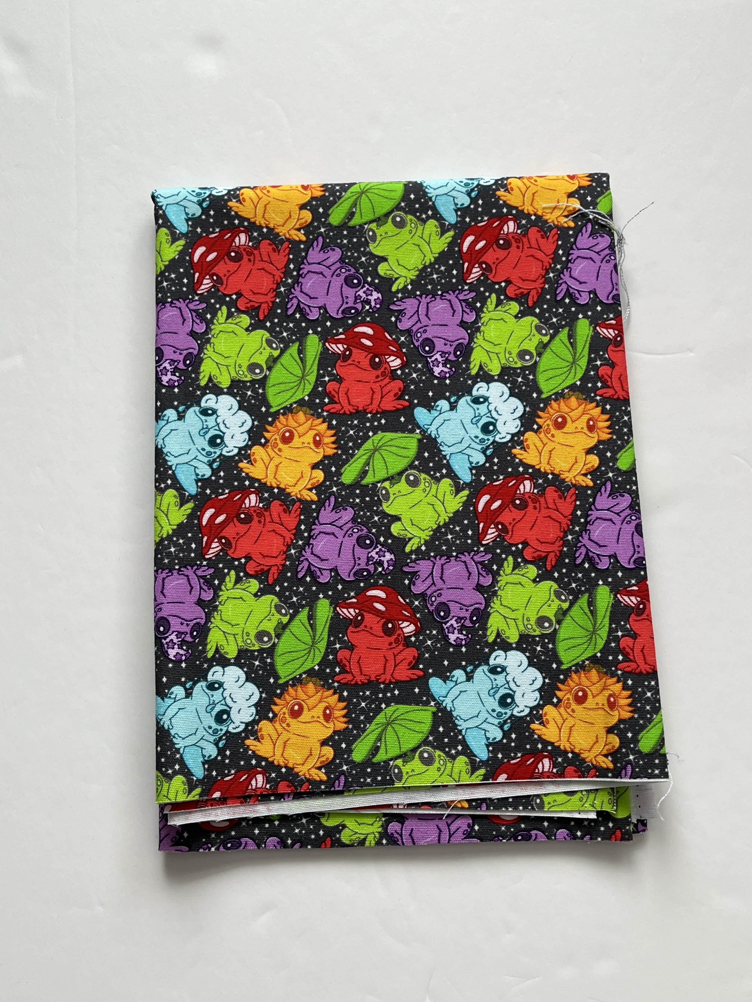 Rainbow Frogs MD Scale Cotton Canvas