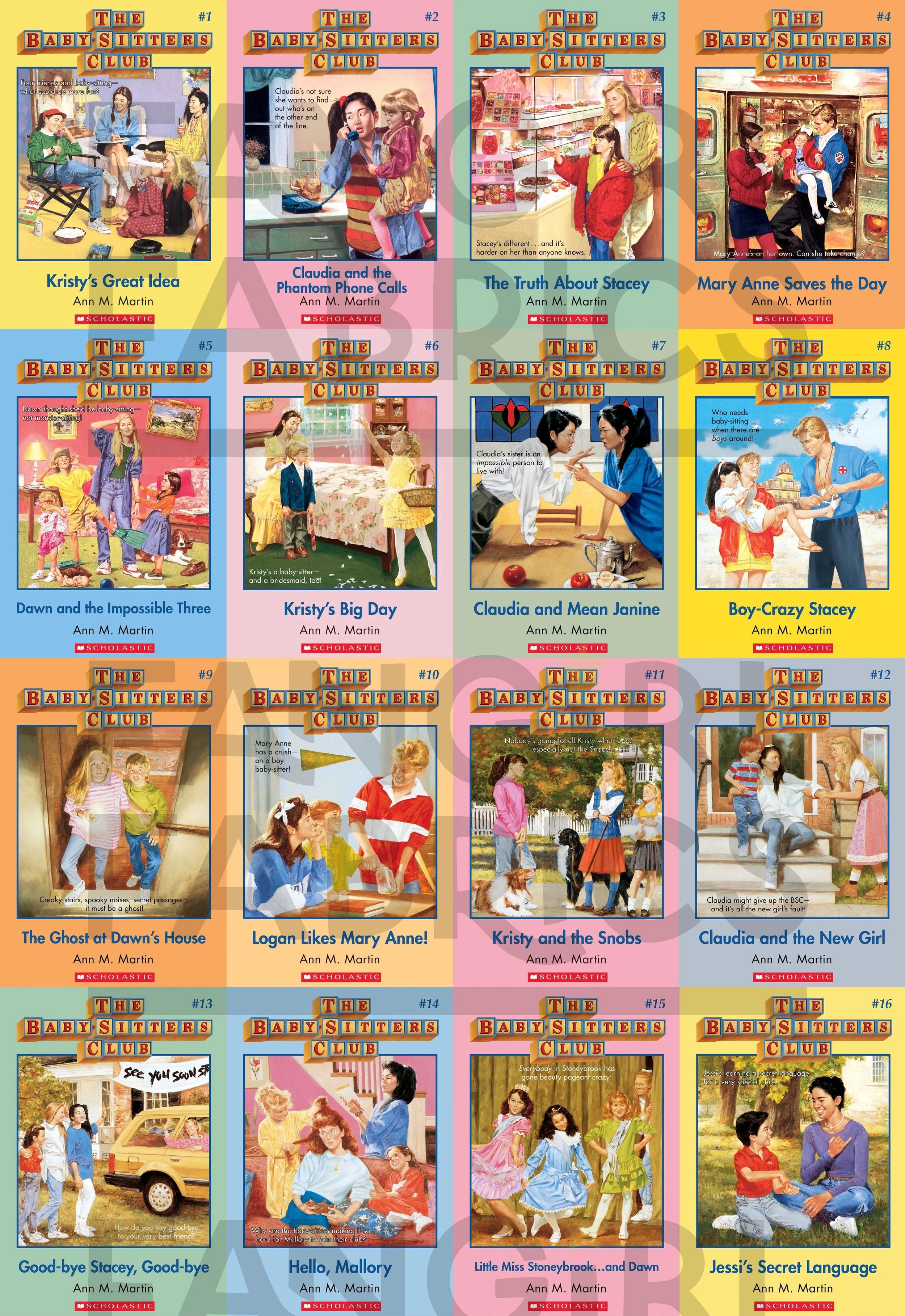PREORDER The Baby-Sitters Club - Fangirl Fabrics