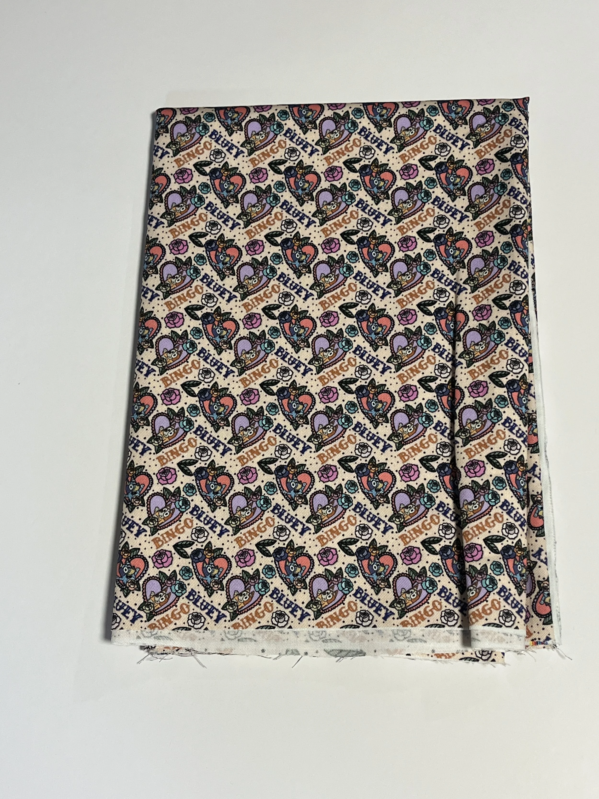Tattoo Bluey SM Scale cotton twill