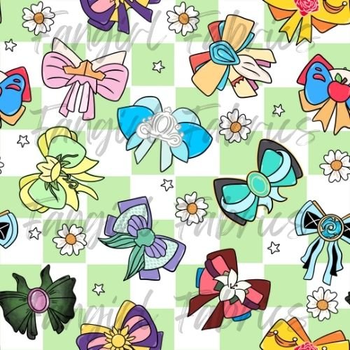 sailor moon bows green checks by bloom patterns w.jpg