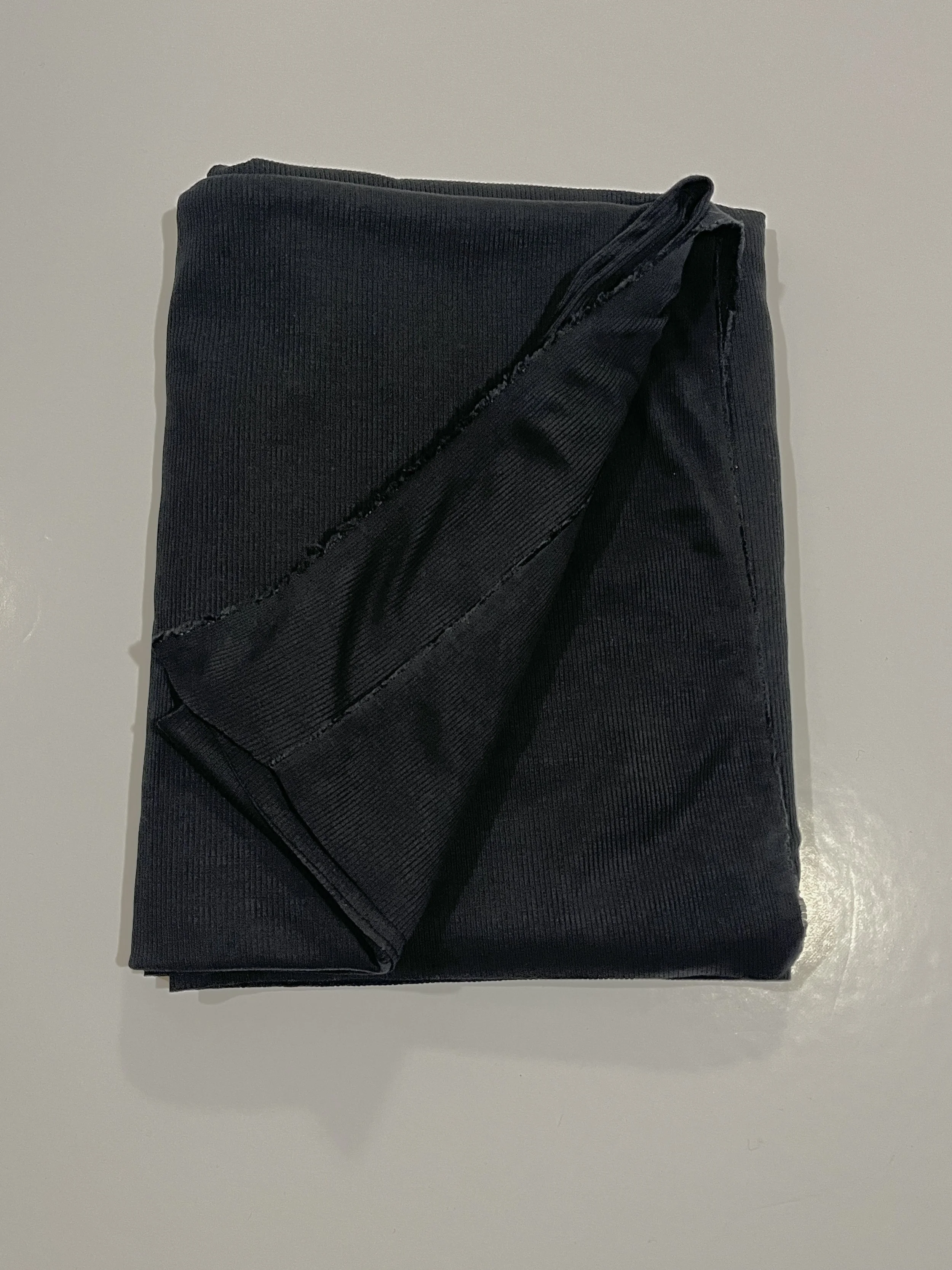Black Bamboo Ribbing