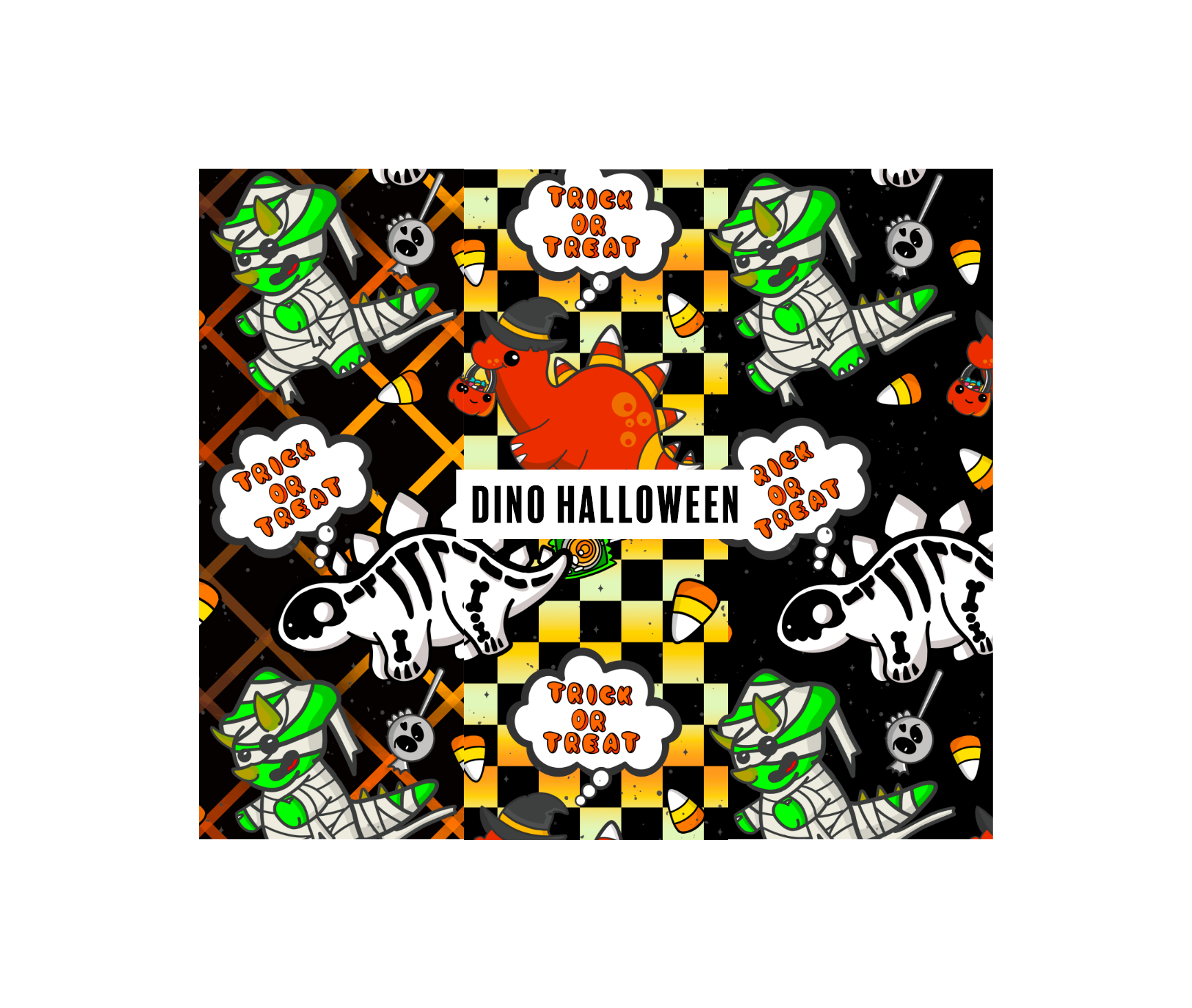 PREORDER Dino Halloween (3 colours) - Lacey Camille Design