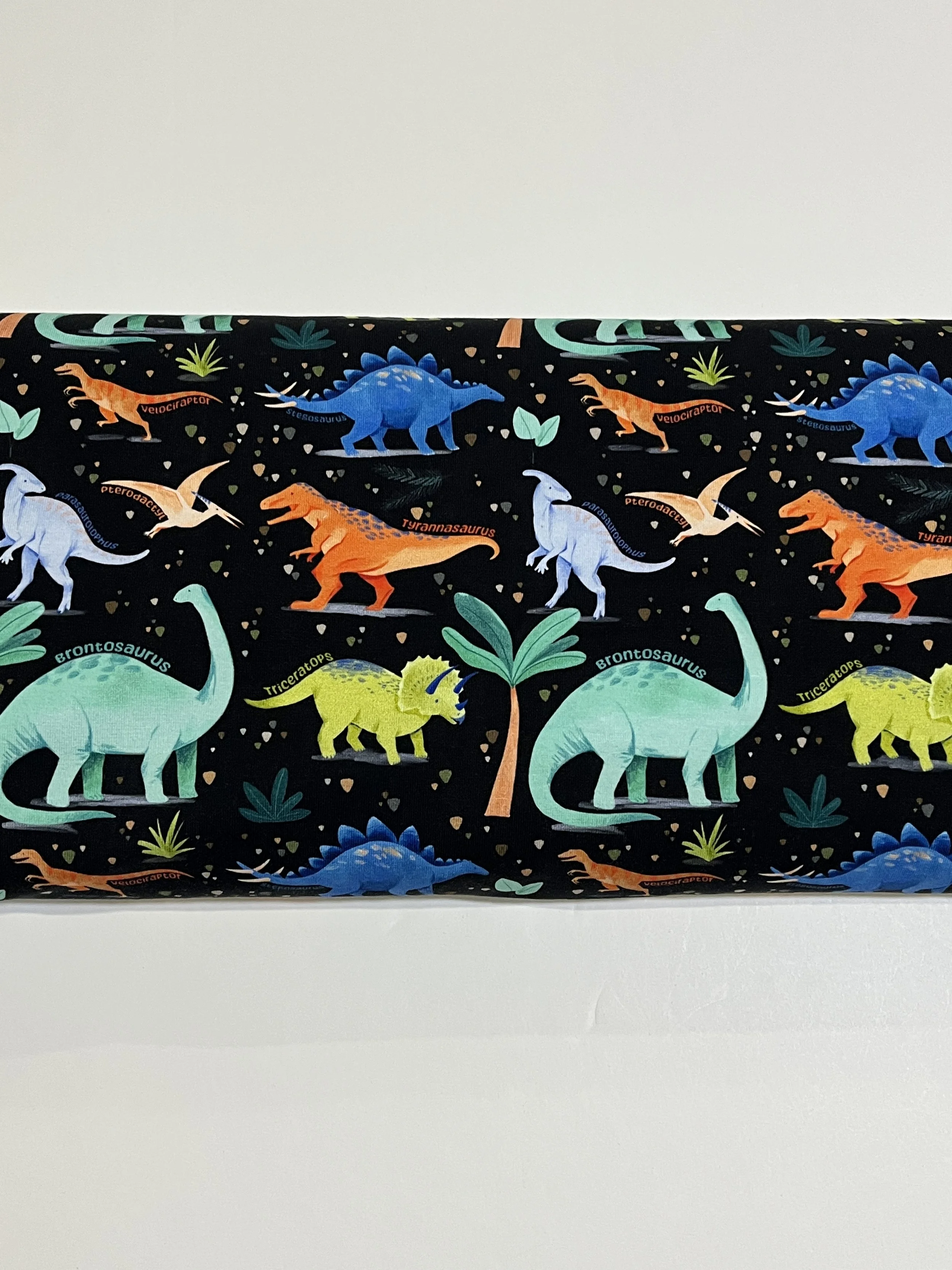 Dinos Black MD Scale Cotton Spandex