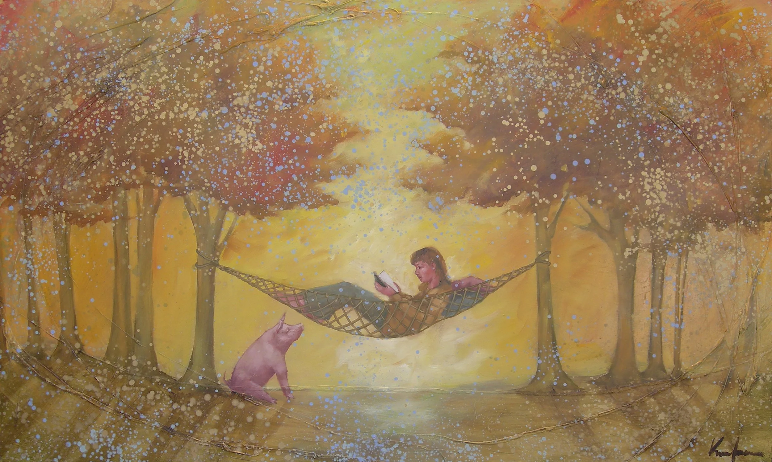 Pig Tales, 36X60, SOLD