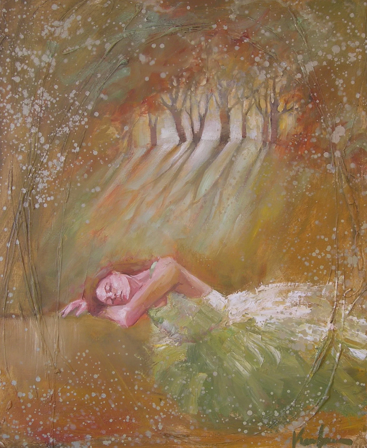 Sleeping in the Trees, 24X30, SOLD