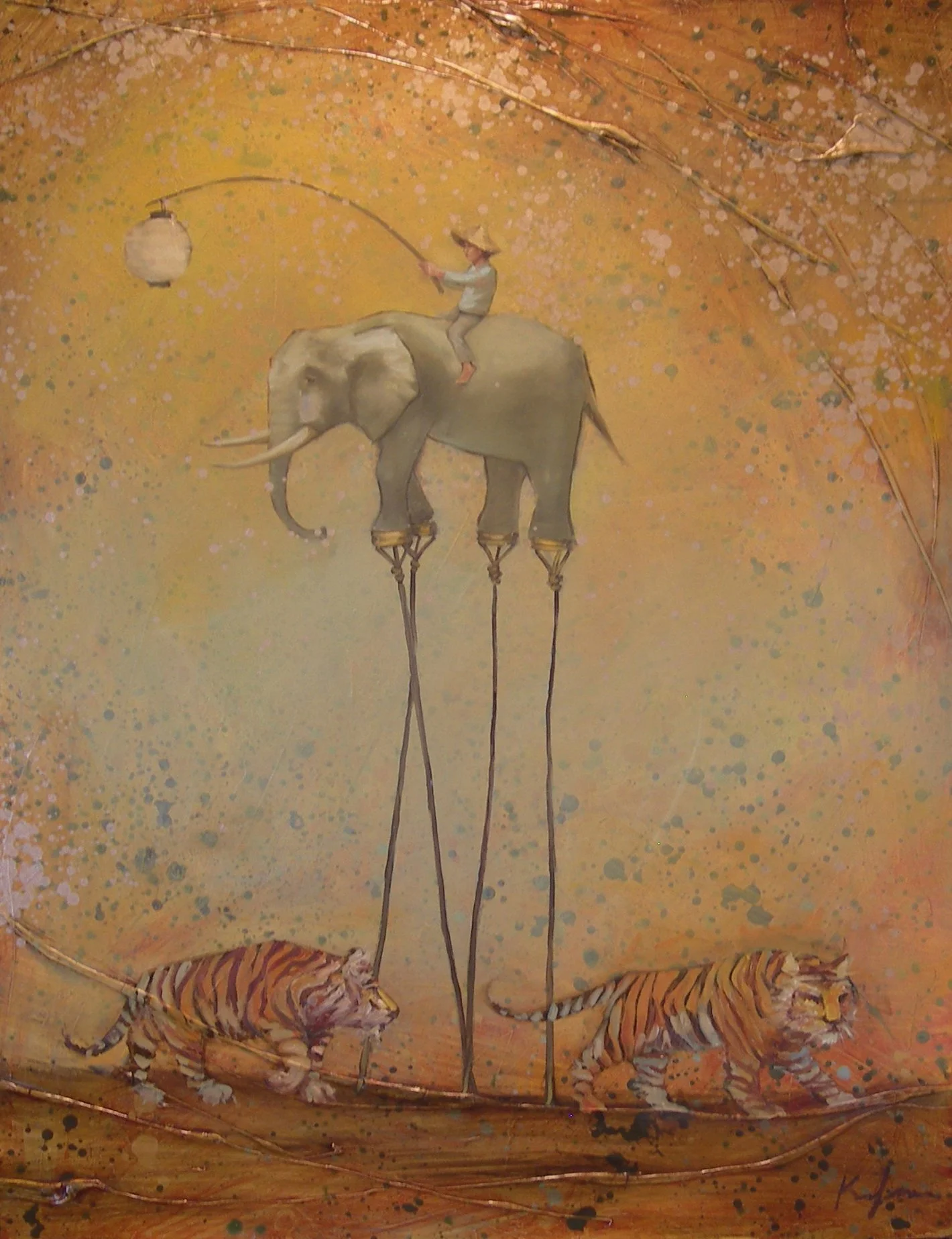 Hiding from Tigers, SOLD