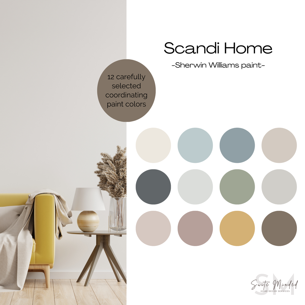 Modern Scandinavian Home Colour Palette