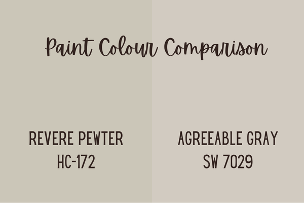 Revere Pewter HC-172 vs Agreeable Gray SW 7029: Which One Is Right for Your Home?