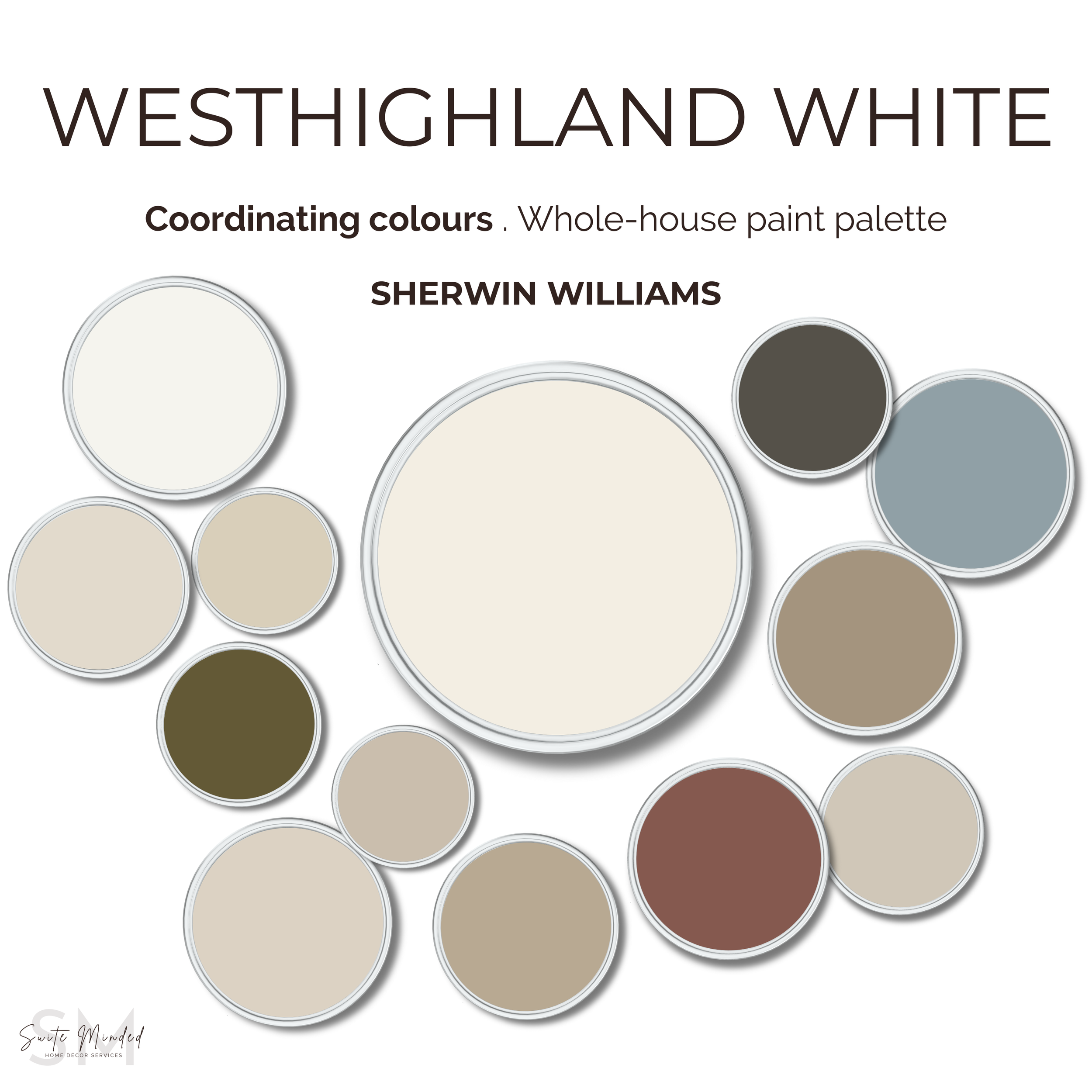 Westhighland White Colour Palette SW 7566