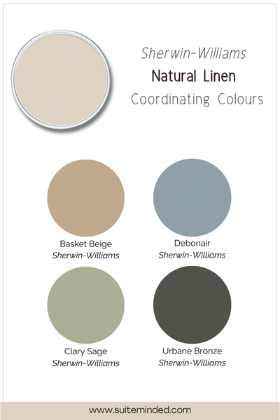 sw natural linen coordinating colours